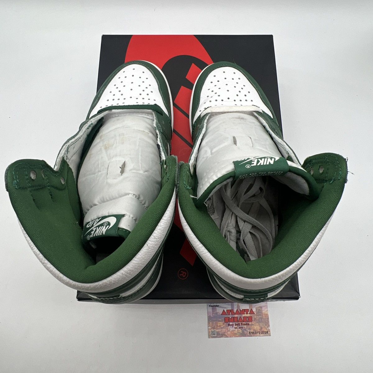 Nike Air Jordan 1 high gorge green Size US 9 / EU 42 - 7 Thumbnail
