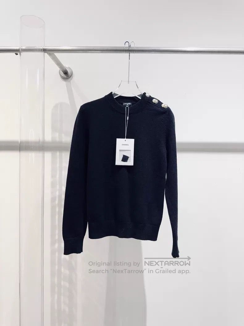 Chanel Chanel 20B black cashmere sweater Size XXS / US 00 / IT 34 - 1 Thumbnail
