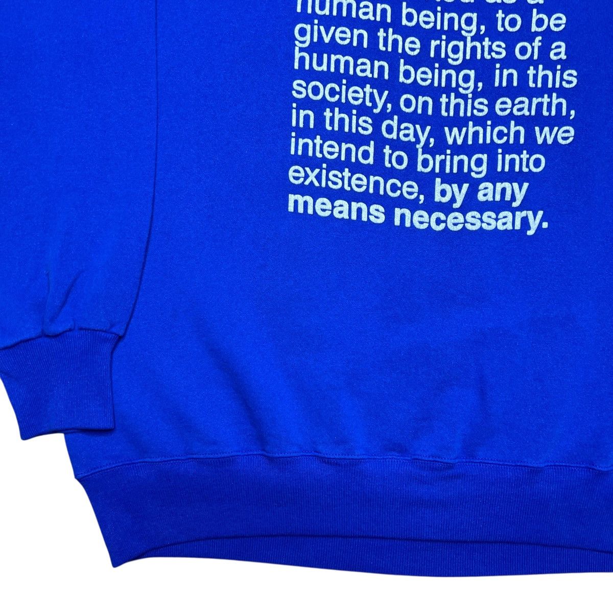 Rap Tees Malcolm X By Any Means Necessary Black Activist Sweatshirt Size US XXL / EU 58 / 5 - 19 Thumbnail