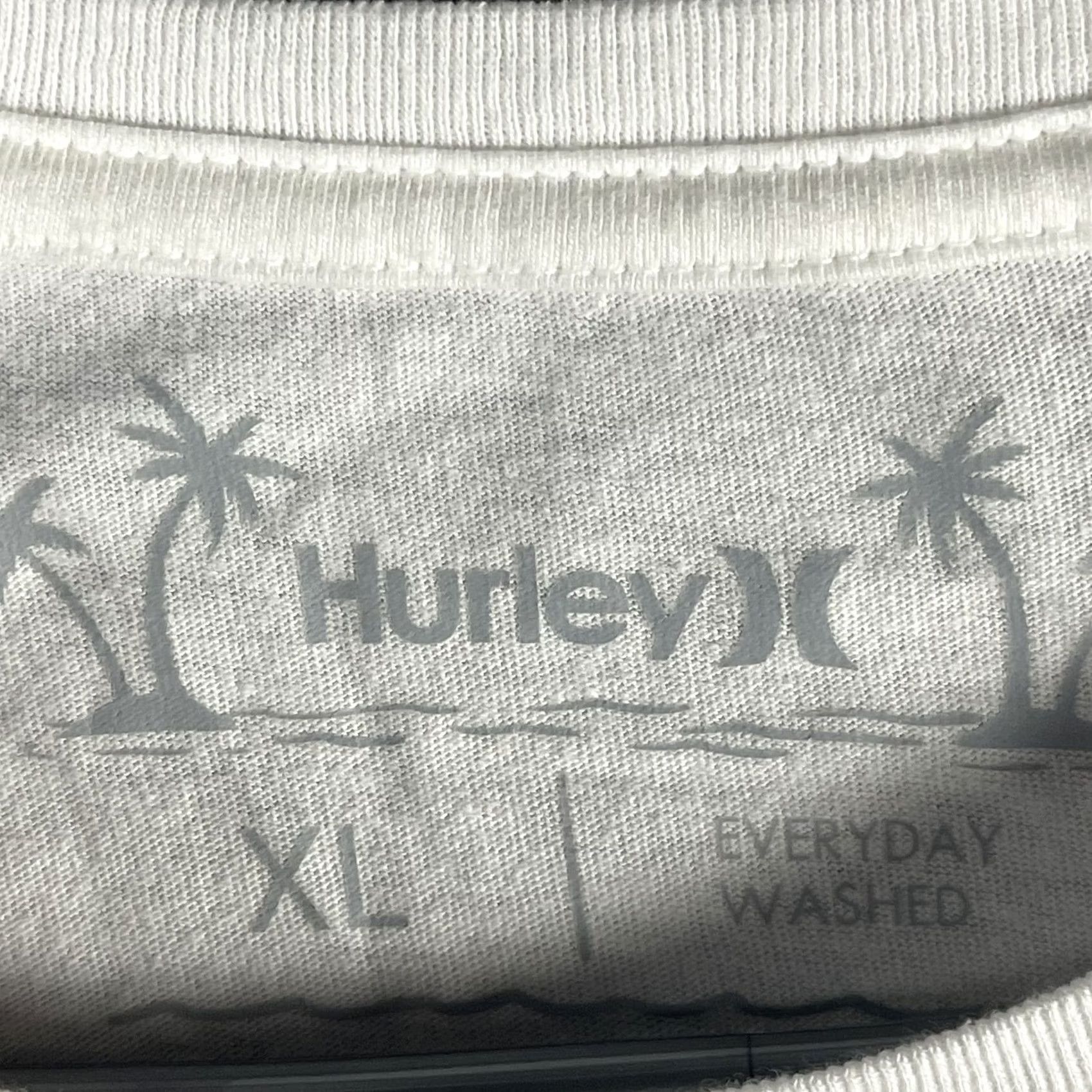 Hurley Hurley Shirt Mens XL White Heavy Metal Flame Graphic Tee Everyday Washed Cotton Size US XL / EU 56 / 4 - 4 Thumbnail