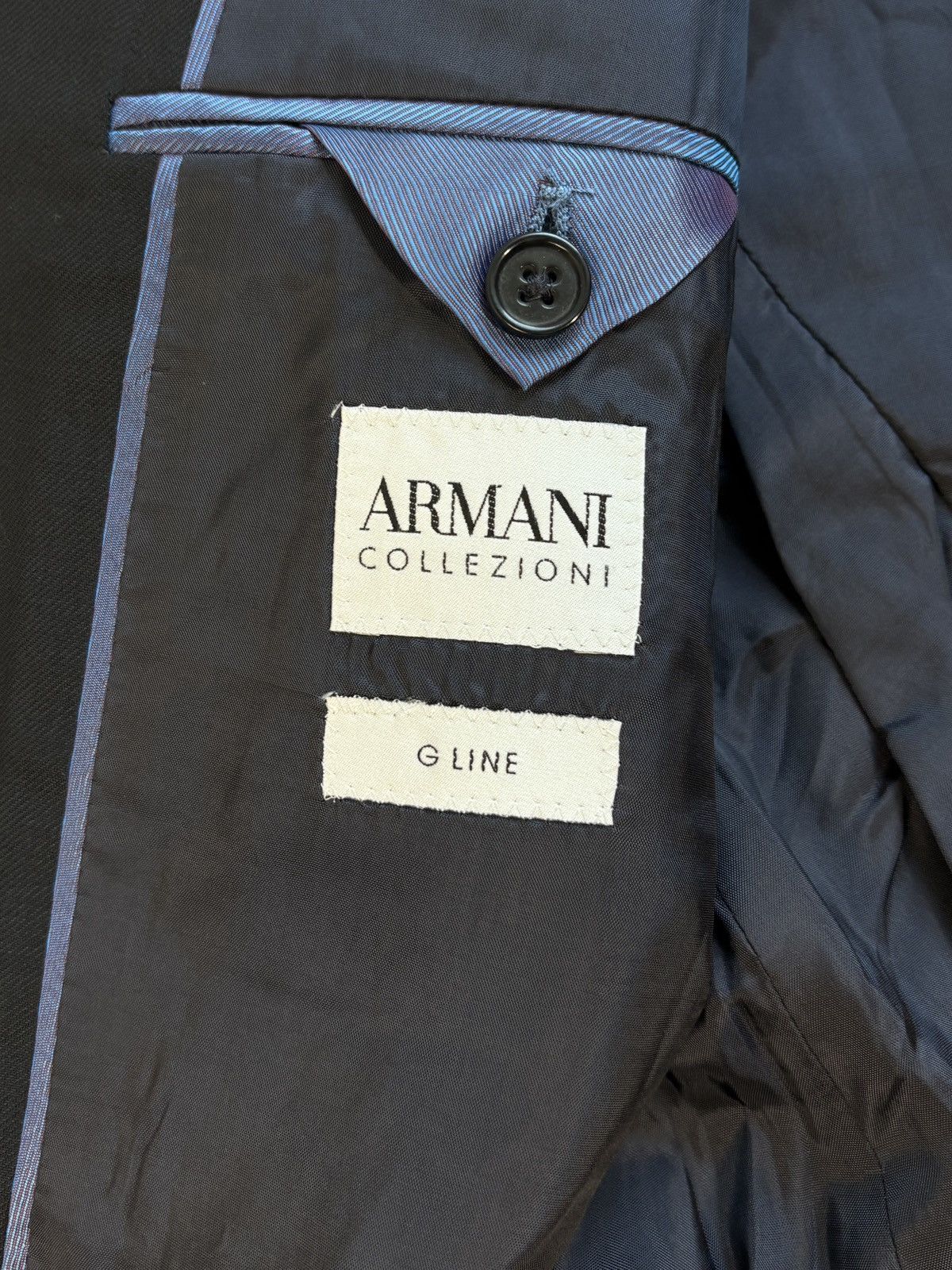 Armani Collezioni Armani Suit G-Line Wool Two Piece 2pc EU 52 Trousers Jacket Size 36S - 10 Thumbnail