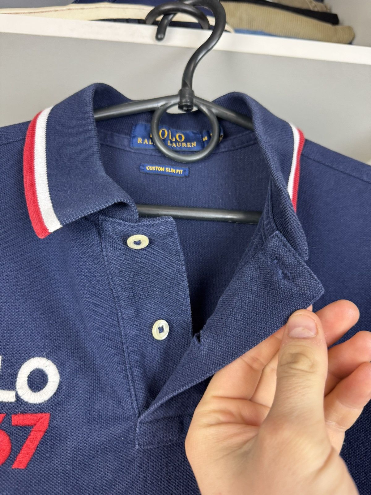 Polo Ralph Lauren Polo Ralph Lauren 1967 Shield Polo T-shirt Size US M / EU 48-50 / 2 - 8 Thumbnail