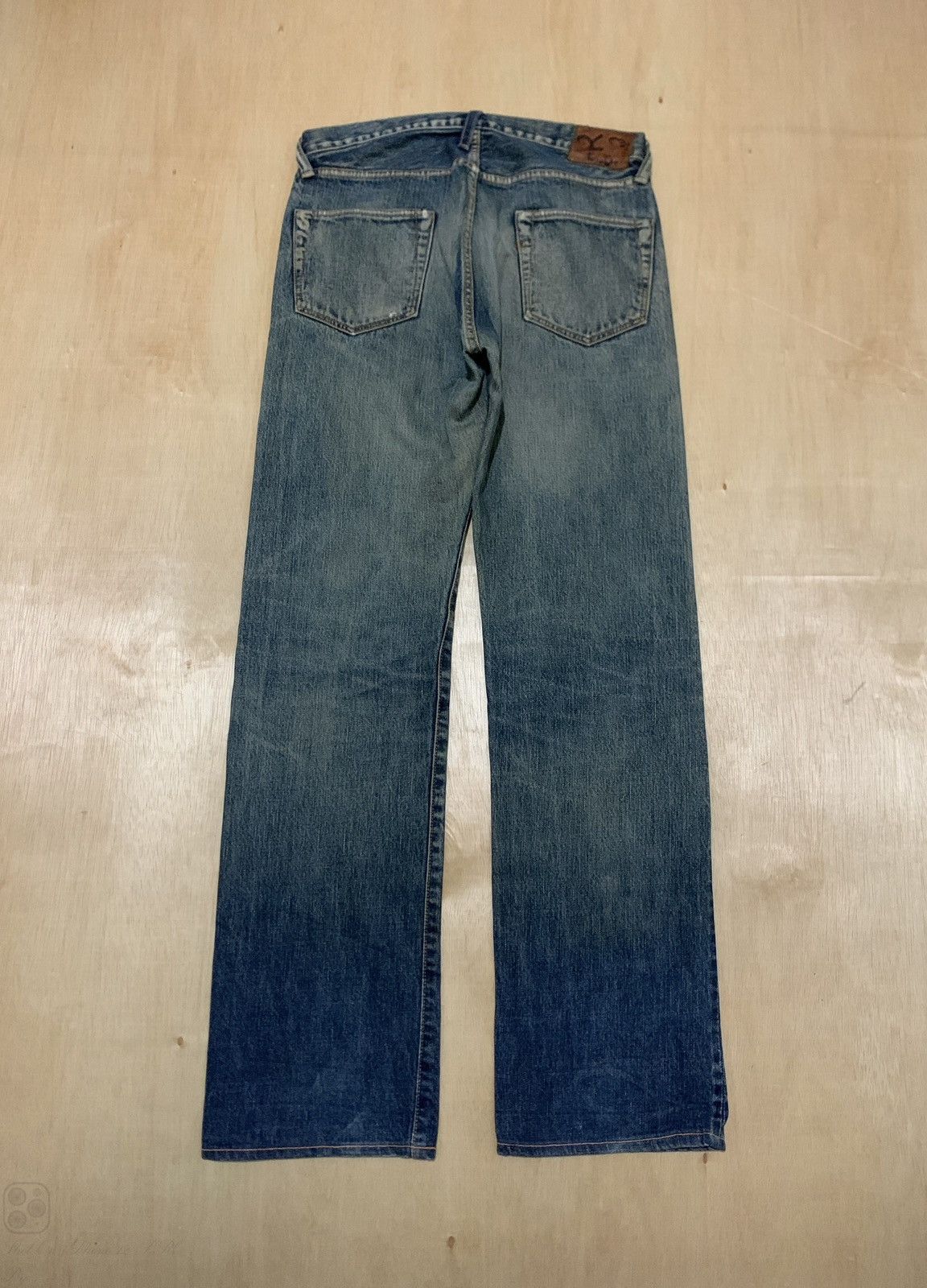45rpm × Japanese Brand Vintage R by 45rpm Distressed Denim Made In Japan Size US 31 - 1 Thumbnail