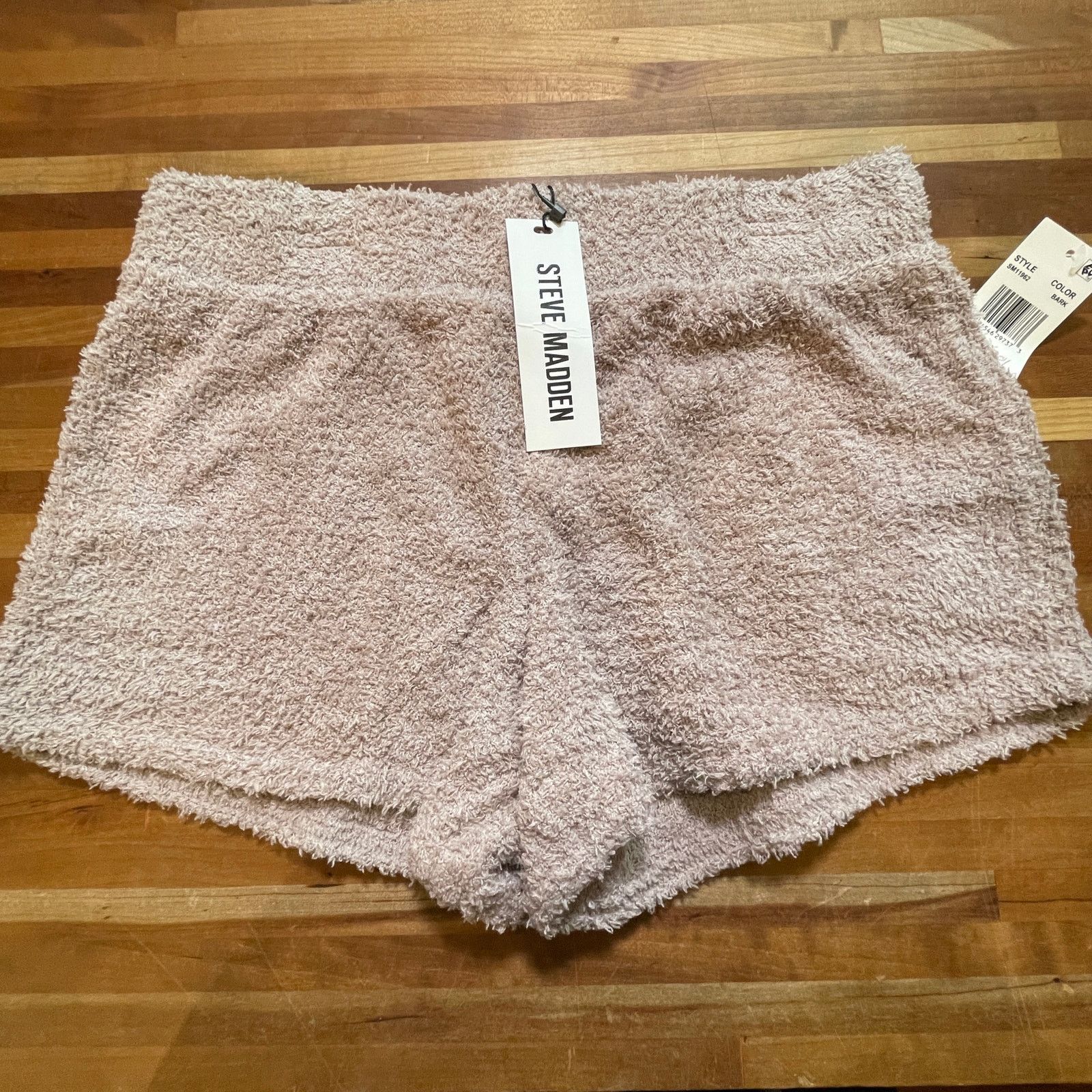 Steve Madden Steve Madden Women's Chenille Sleep Shorts bark(tan) small Size 27" / US 4 / IT 40 - 1 Thumbnail
