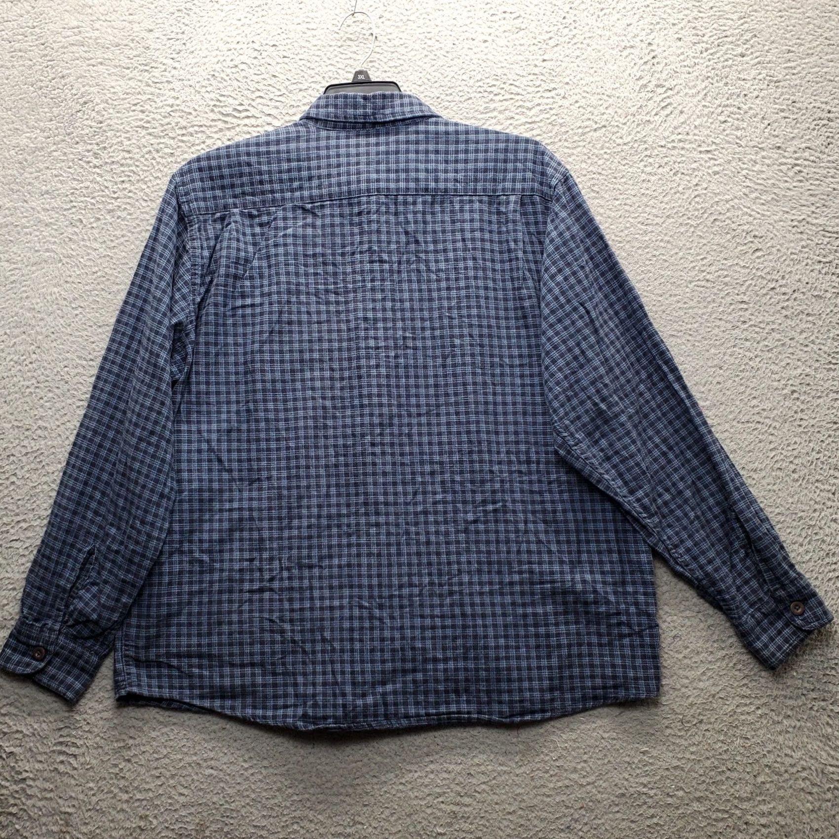 Wrangler Wrangler Flannel Shirt Mens XL Multi Plaid Pocket Long Sleeve Collared Button-Up Size US XL / EU 56 / 4 - 2 Thumbnail