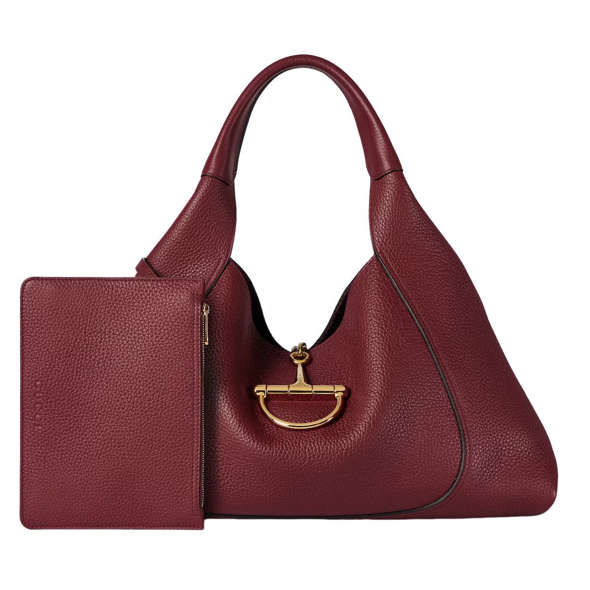 Gucci GUCCI Softbit Maxi $3650 Rosso Ancora Red Leather Shoulder B Size ONE SIZE - 3 Thumbnail