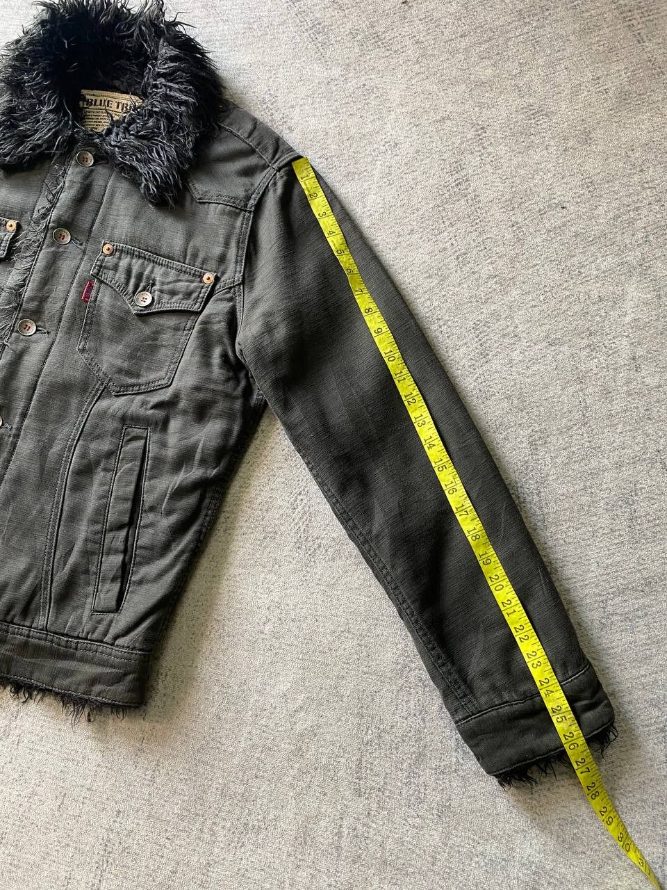 Edwin × Japanese Brand Edwin Trucker Jacket Faux Fur Lining Size US M / EU 48-50 / 2 - 14 Thumbnail