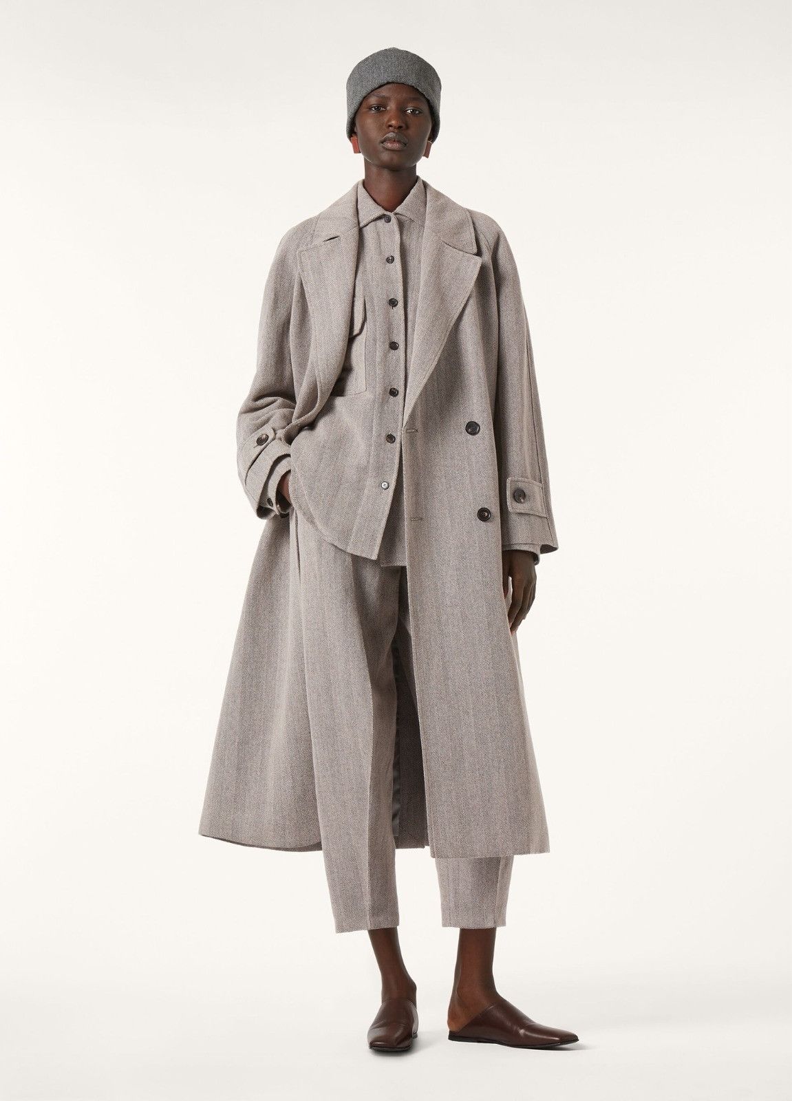 Loro Piana o1srvl11e0526 FAP3675 Darby Overshirt in Grey Size S / US 4 / IT 40 - 6 Thumbnail