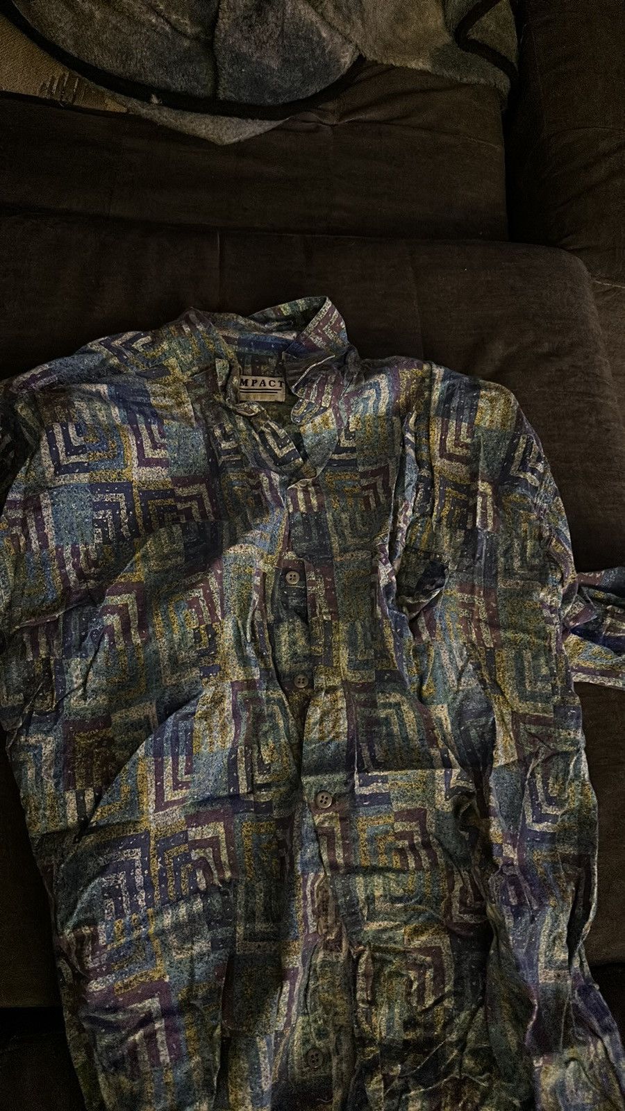 Vintage Vintage Impact button -up shirt with rad design. Size US L / EU 52-54 / 3 - 1 Thumbnail