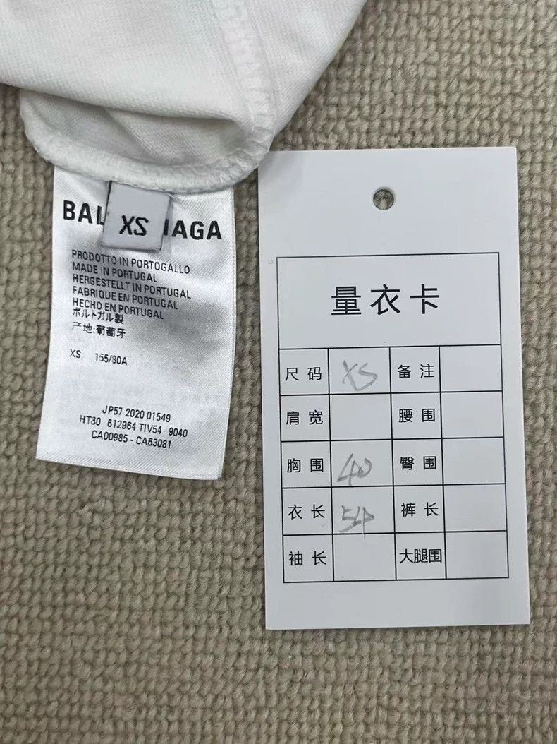 Balenciaga Balenciaga Cotton Regular T-Shirt Women's White Size XS / US 0-2 / IT 36-38 - 4 Thumbnail