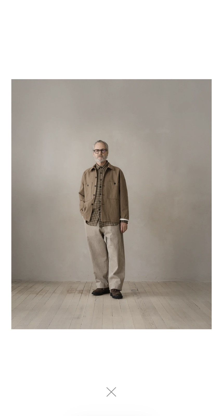 Evan Kinori Field Shirt Two Undyed Organic Cotton Canvas Size US XS / EU 42 / 0 - 2 Thumbnail