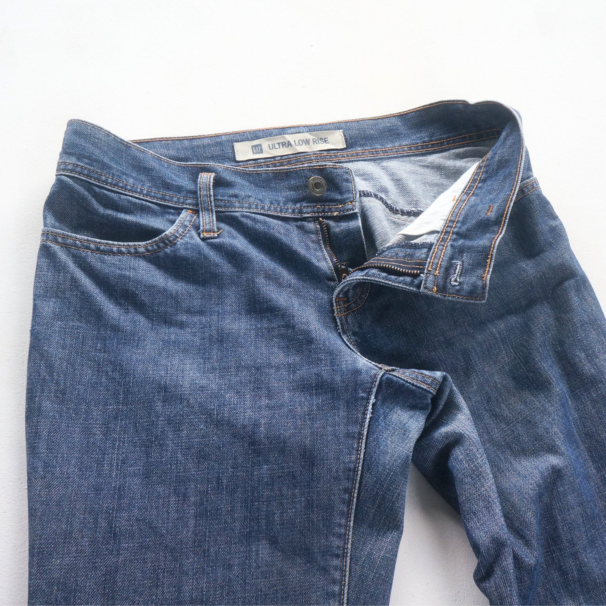 Gap GAP Ultra Low Rise Flared Jeans Size 29" - 4 Thumbnail