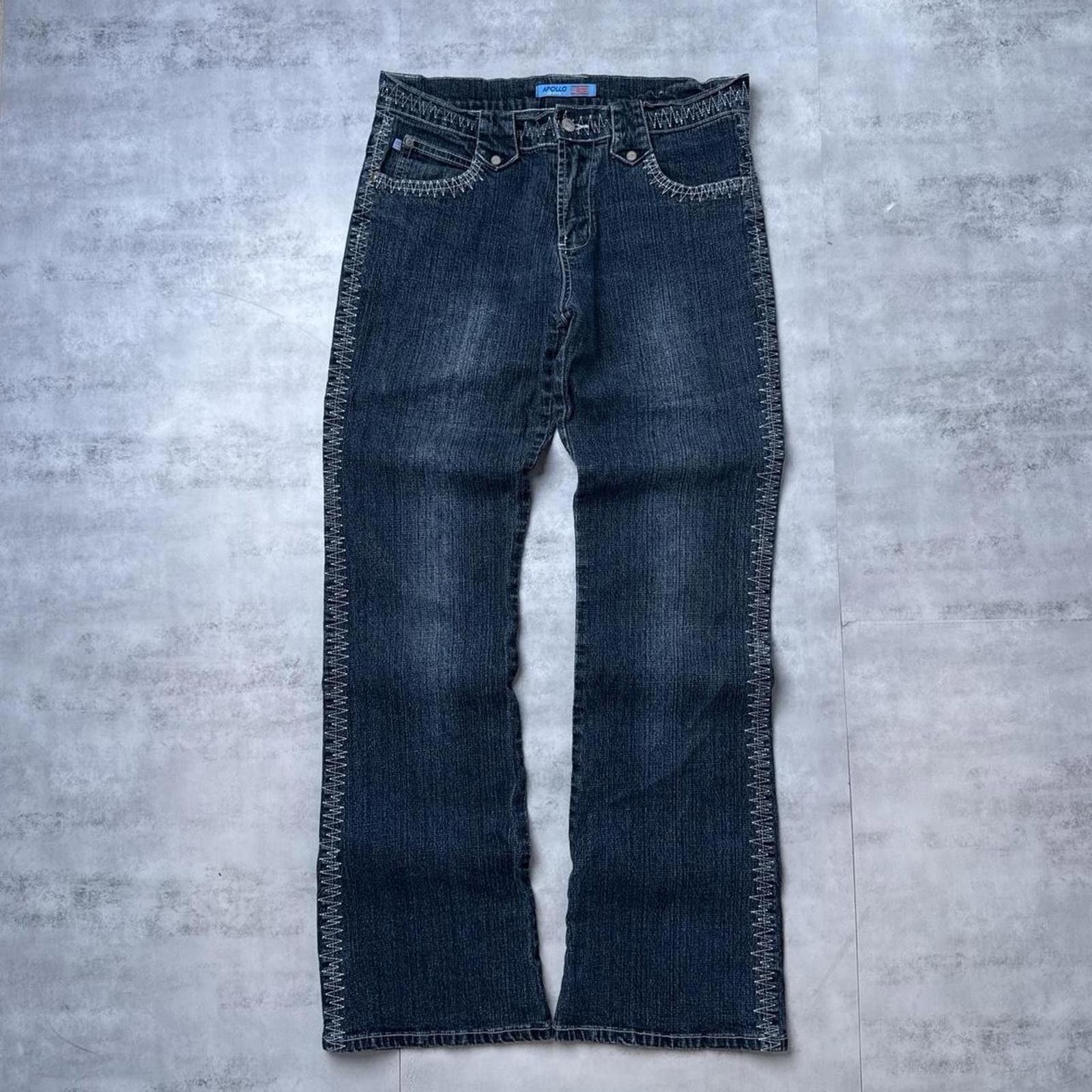 Other Y2K Apollo 00s embroidered denim jeans Size 32" / US 10 / IT 46 - 1 Thumbnail