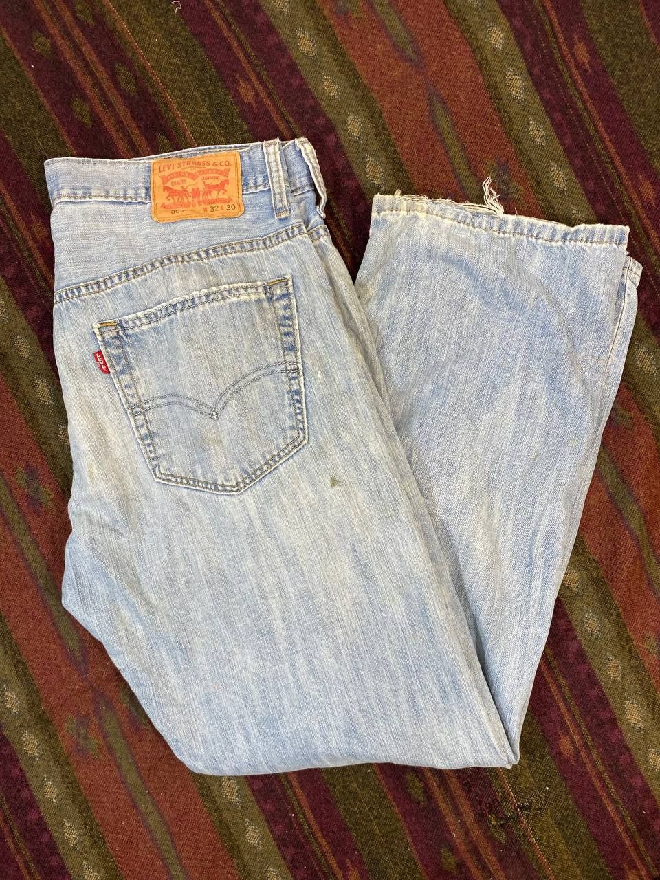 Levi's levis 559 loose straight fit distressed denim Size US 35 - 2 Thumbnail