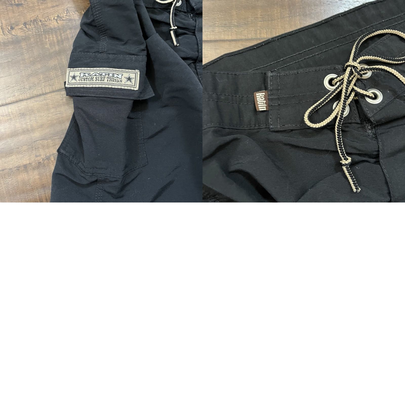 Katin VINTAGE Katin Surf Trunks Shorts Men Size 26 Black Boardshorts 80s Beach Quick Dry Size US 26 / EU 42 - 8 Thumbnail