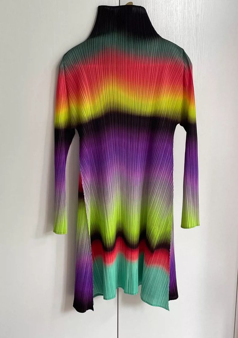 Issey Miyake Issey Miyake Pleated Aurora Dress - dmc Size US 30 / EU 46 - 1 Thumbnail