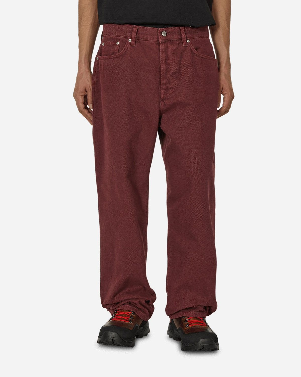 Stussy Big Ol’ Jeans Wine Washed Canvas Size US 29 - 3 Thumbnail