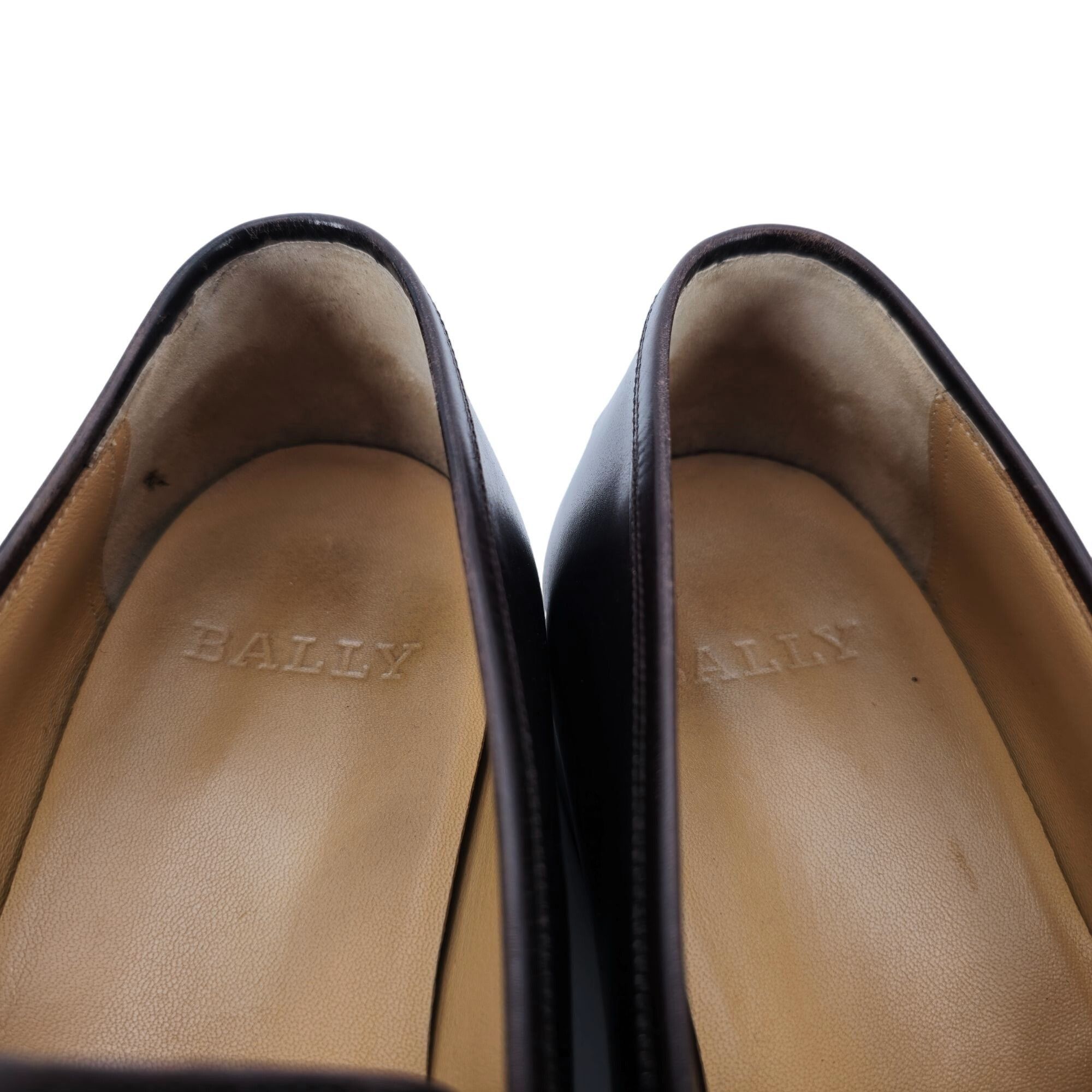 Bally Bally Switzerland Webb Dark Brown Leather Penny Loafers Mens Size US 10.5 / EU 43-44 - 8 Thumbnail
