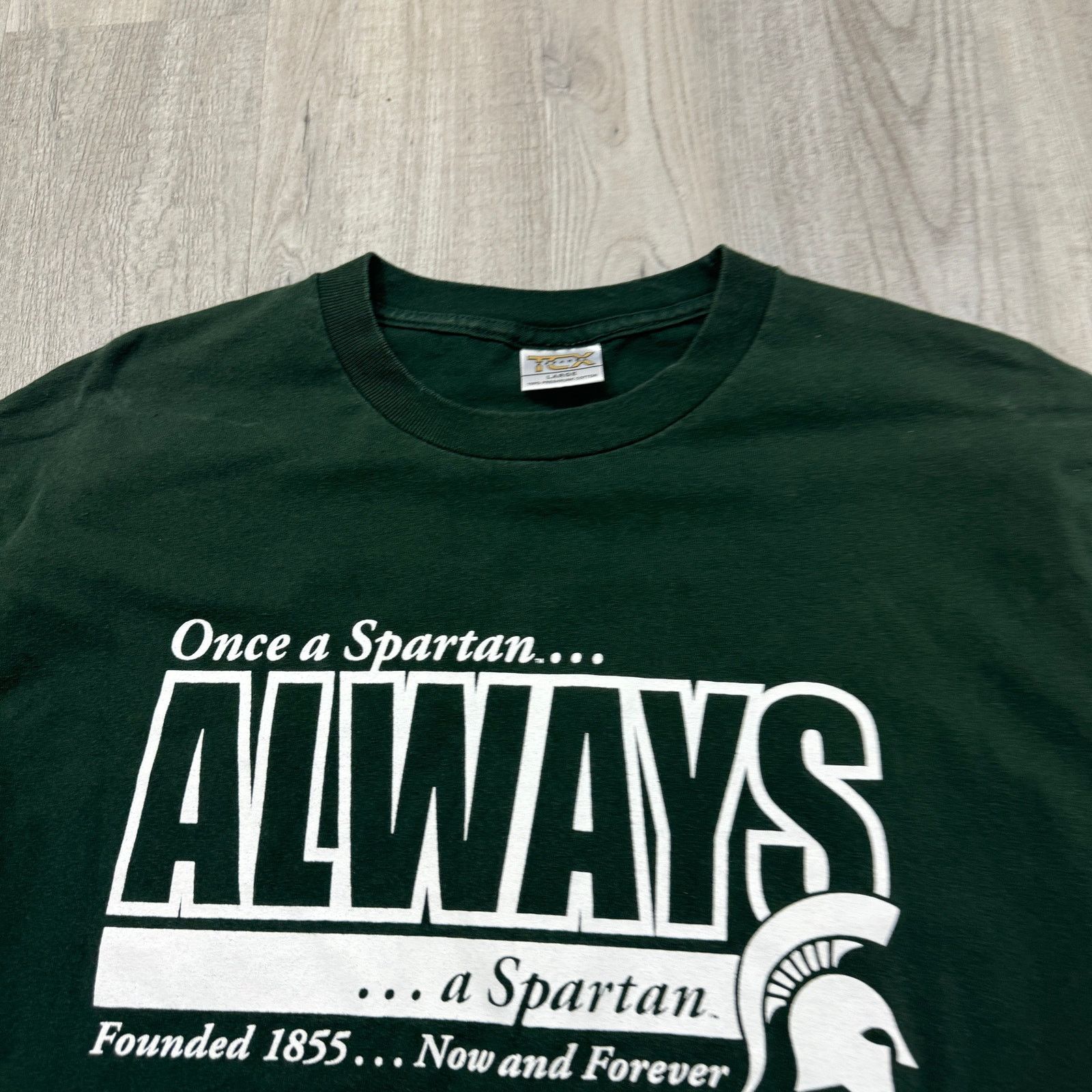Vintage Vintage One A Spartan Always A Spartan Shirt Large MSU Size US L / EU 52-54 / 3 - 3 Thumbnail