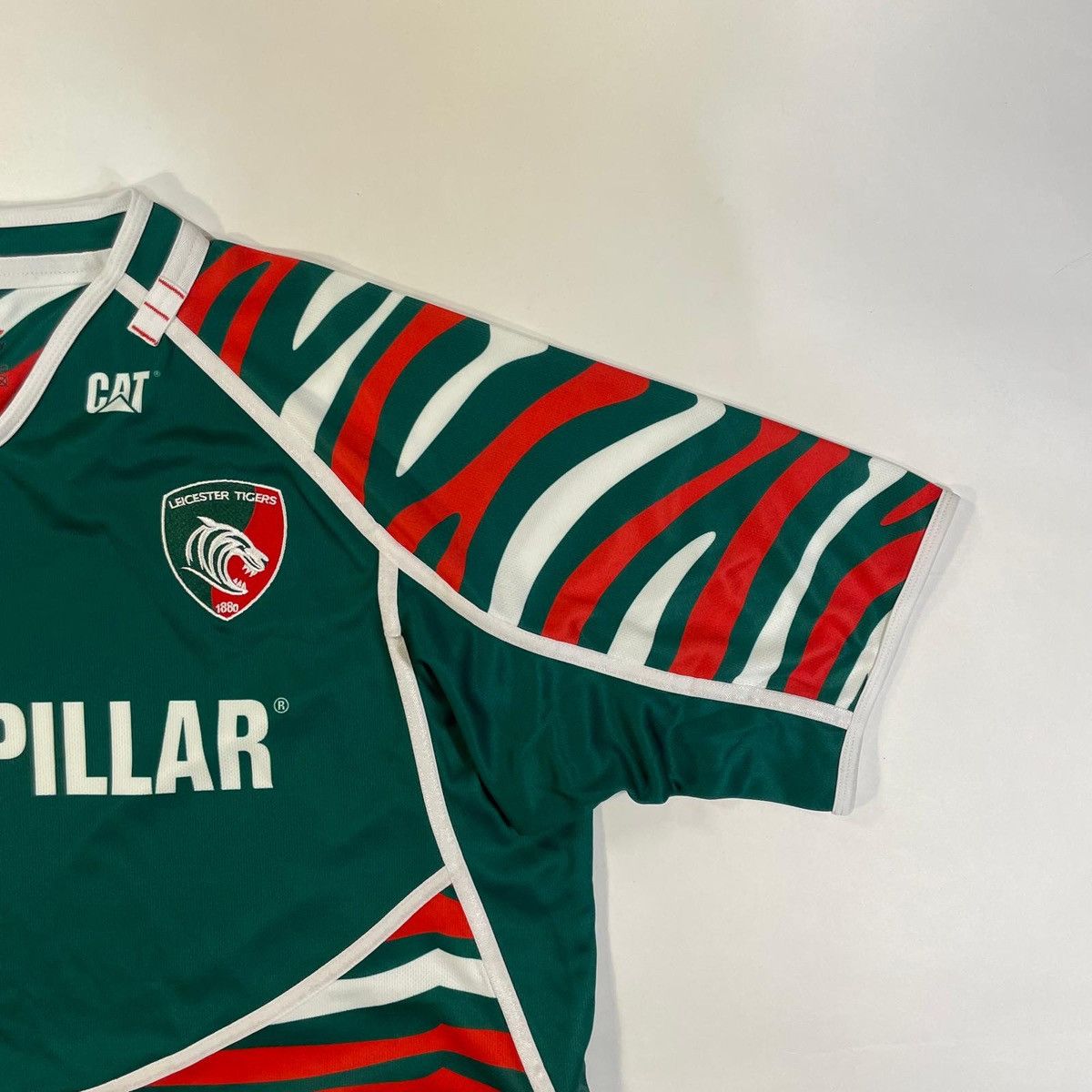 Other Leicester Tigers Canterbury green and red rugby shirt sport Size US XXL / EU 58 / 5 - 4 Thumbnail