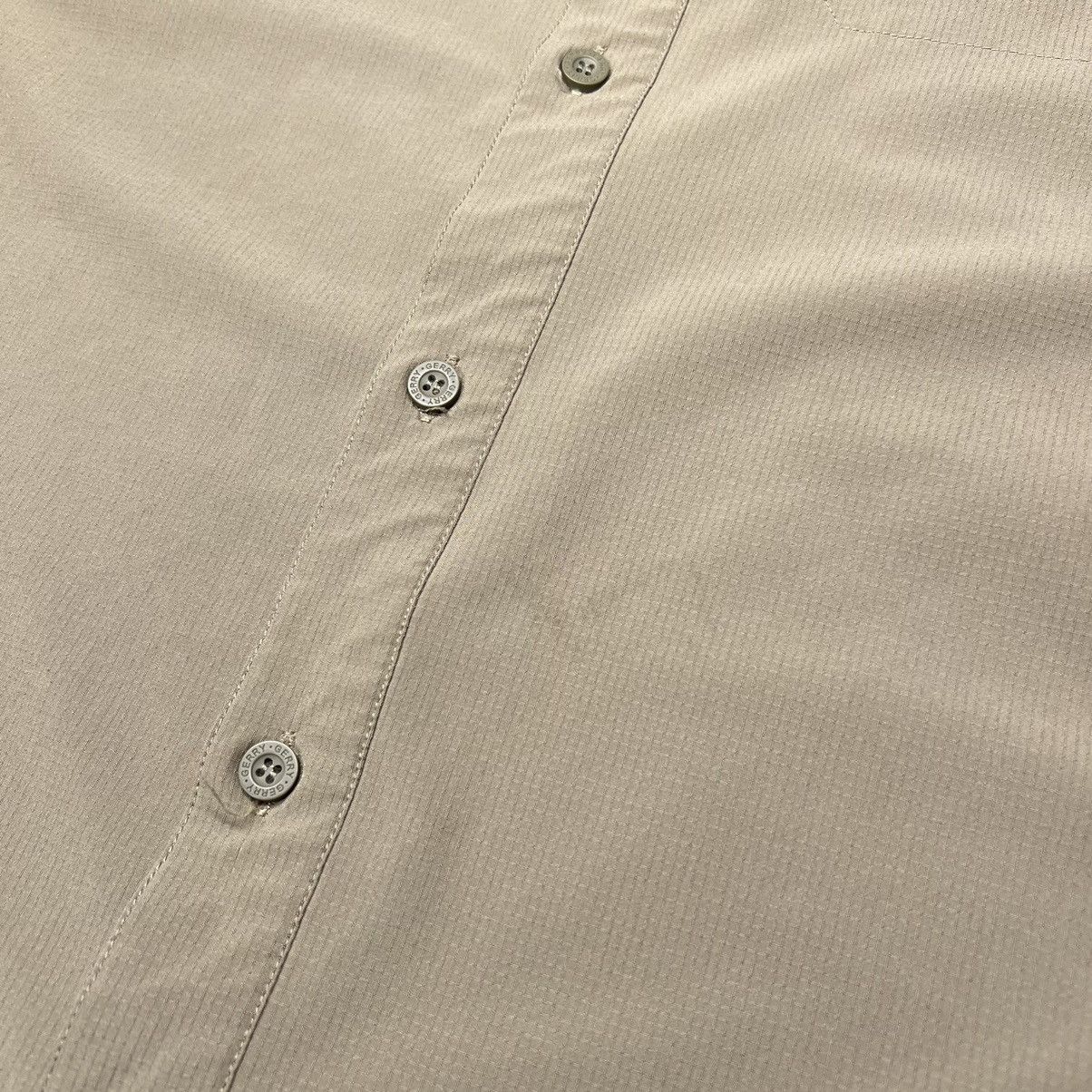 Other Gerry Button Up Shirt Woven Zip Chest Pocket Beige Hiking Size US XXL / EU 58 / 5 - 12 Thumbnail
