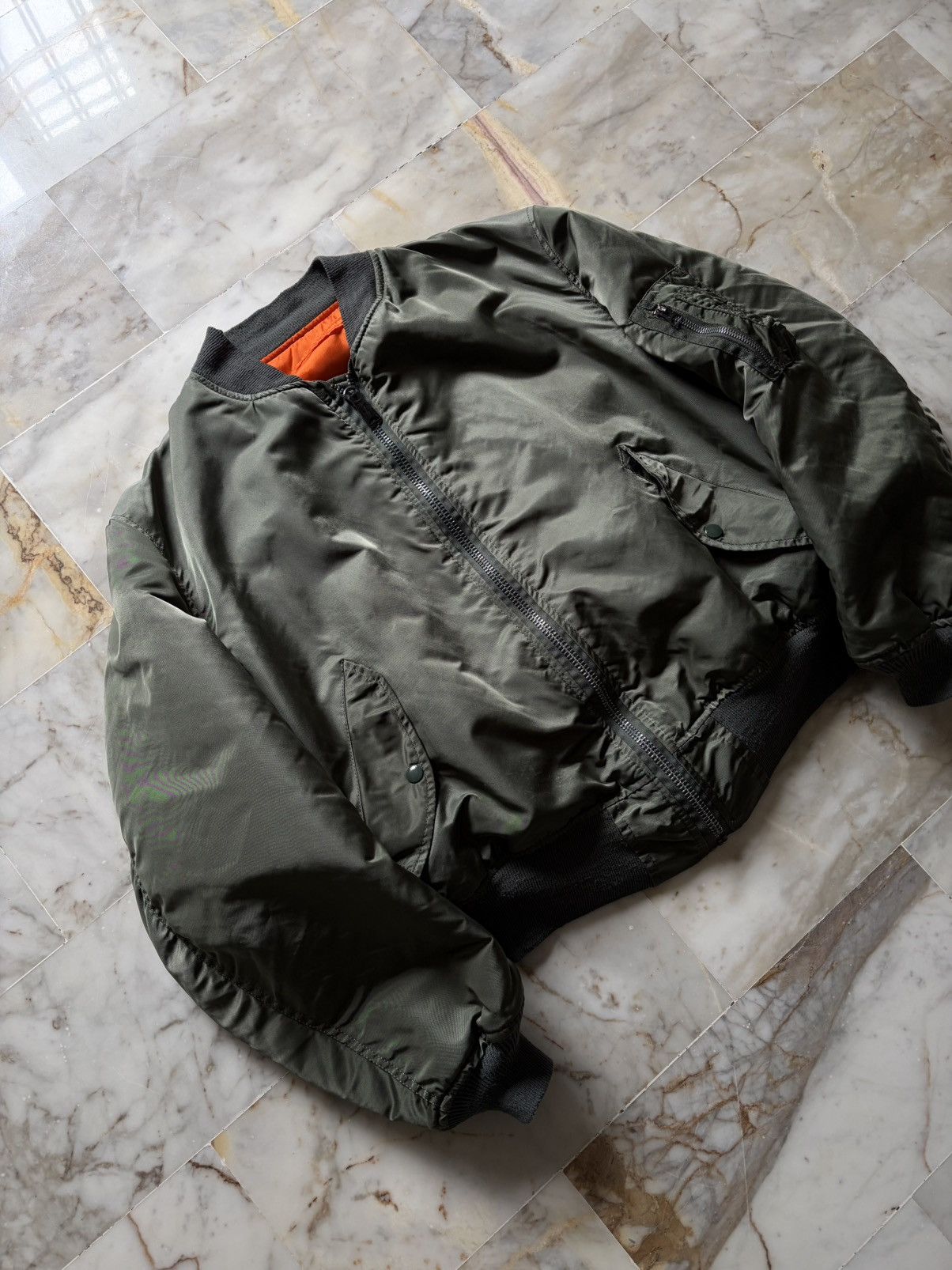 Alpha Industries Vintage ‘80s Alpha Industries MA-1 *IDEAL Zipper Size US L / EU 52-54 / 3 - 5 Thumbnail