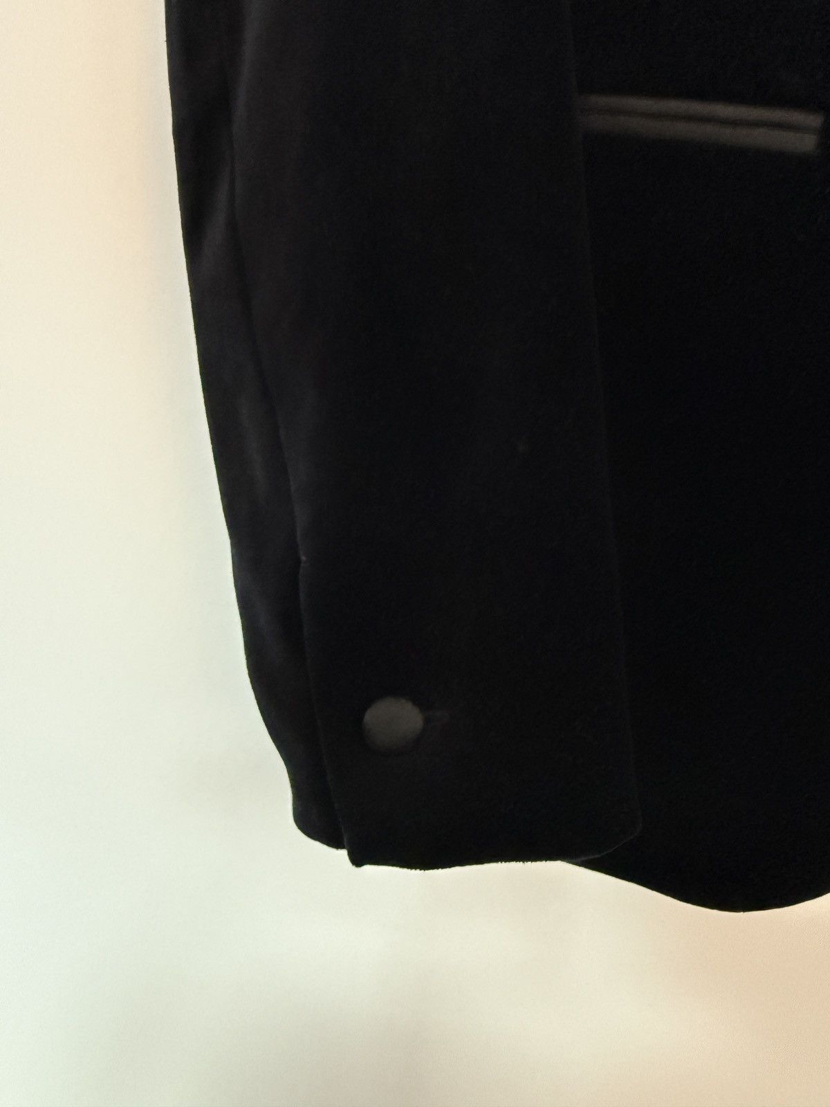 Zara Zara Black Velvet Smoking Tuxedo Jacket Blazer Size 38R - 4 Thumbnail