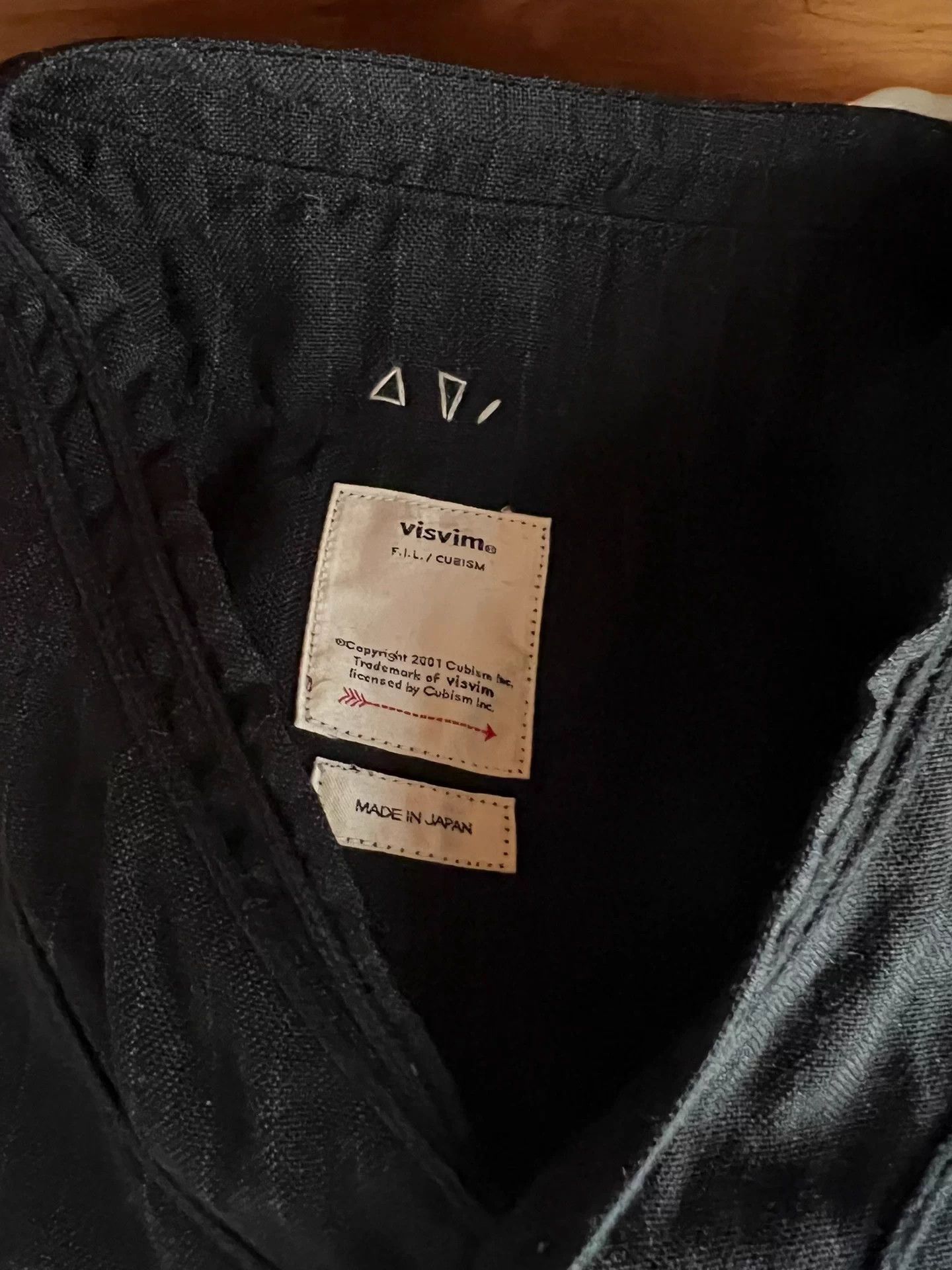 Vintage Visvim 18aw Dugout Shirt Stripe Wool Blend Black Size US L / EU 52-54 / 3 - 9 Thumbnail