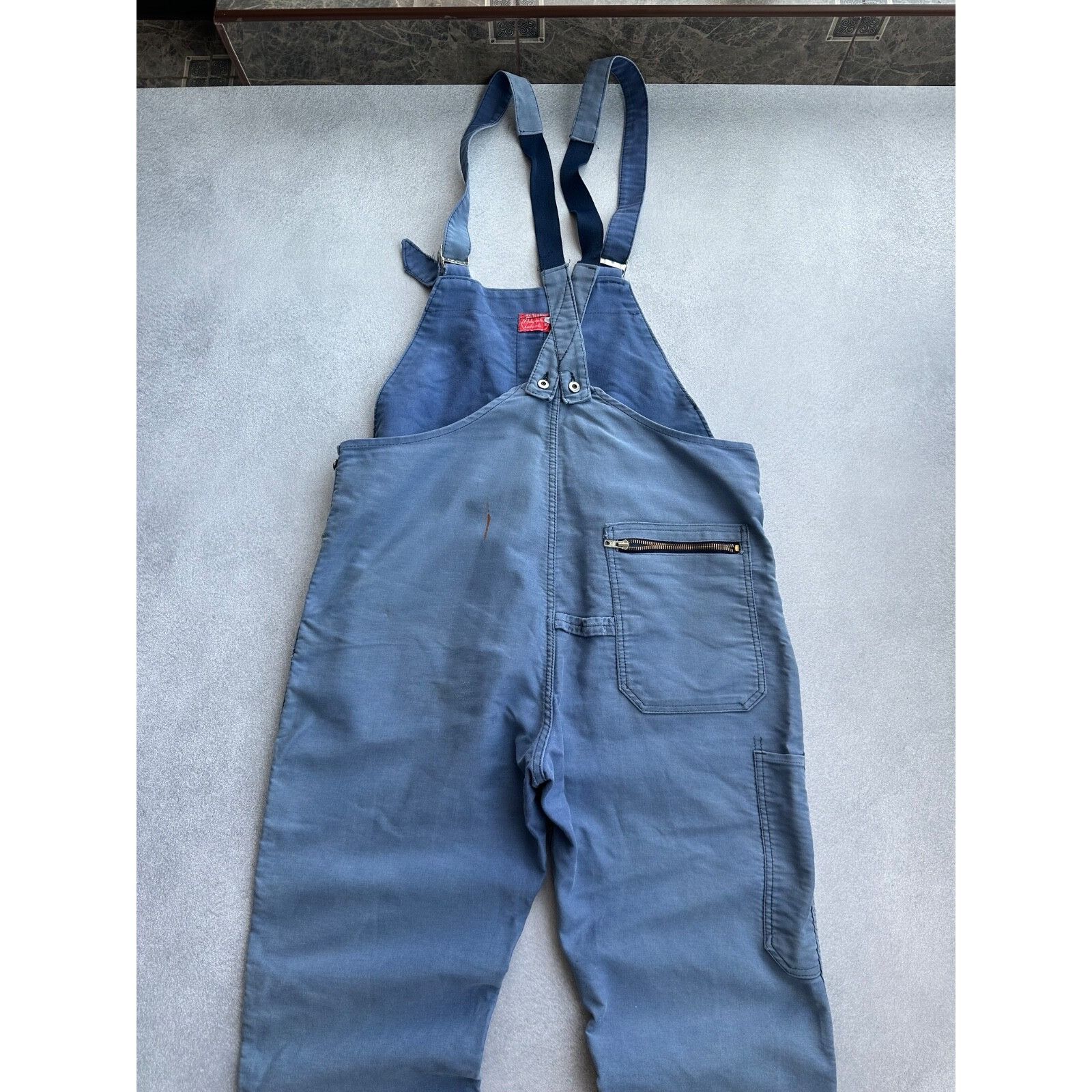 Vintage VTG Adolph Lafont French Workwear Overall Suit 60-70s Size 54L - 12 Thumbnail