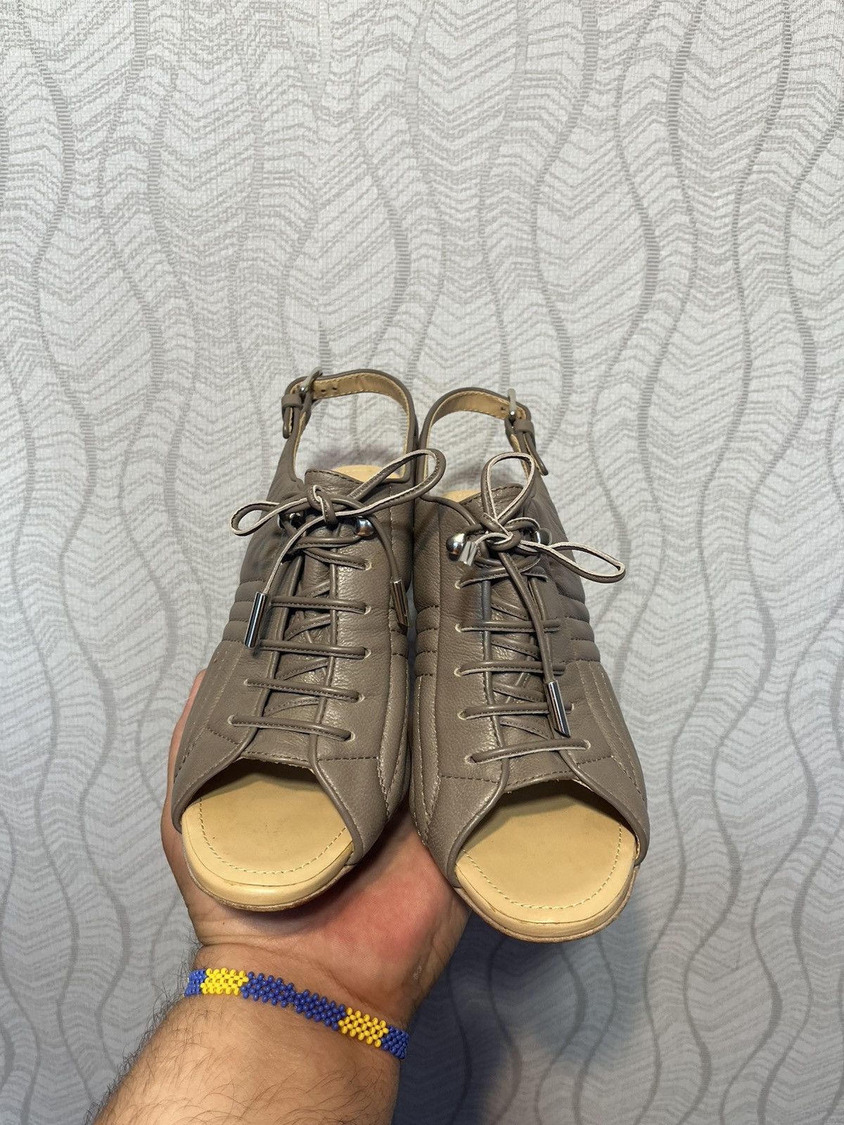 Tod's Tod’s Quilted Pattern Leather Slingback Heels Made in Italy Size US 7 / IT 37 - 3 Thumbnail