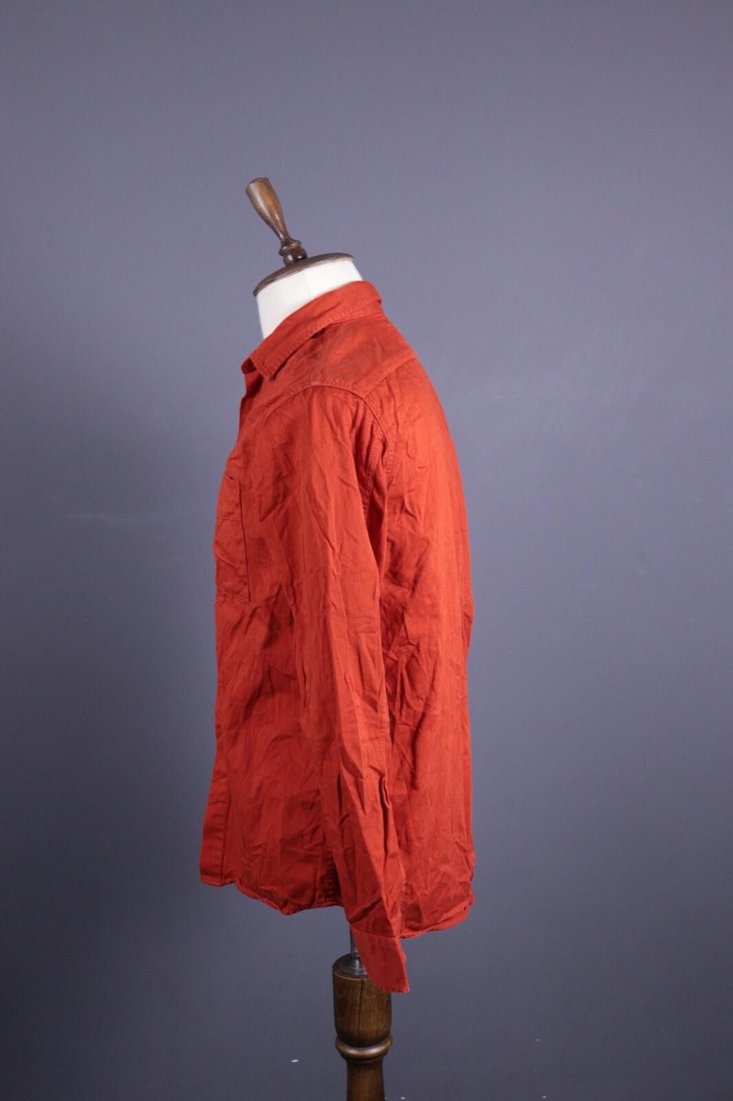 Nudie Jeans NUDIE JEANS CO Orange Denim Long Sleeve Shirt Size S Size US S / EU 44-46 / 1 - 6 Thumbnail