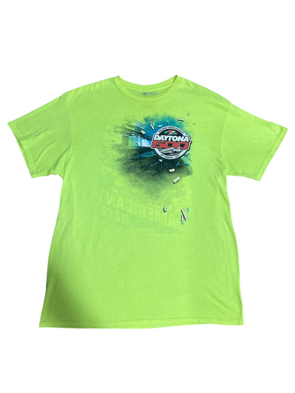 NASCAR Vintage Nascar Daytona 500 Racing T-Shirt Yellow Size US L / EU 52-54 / 3 - 2 Thumbnail