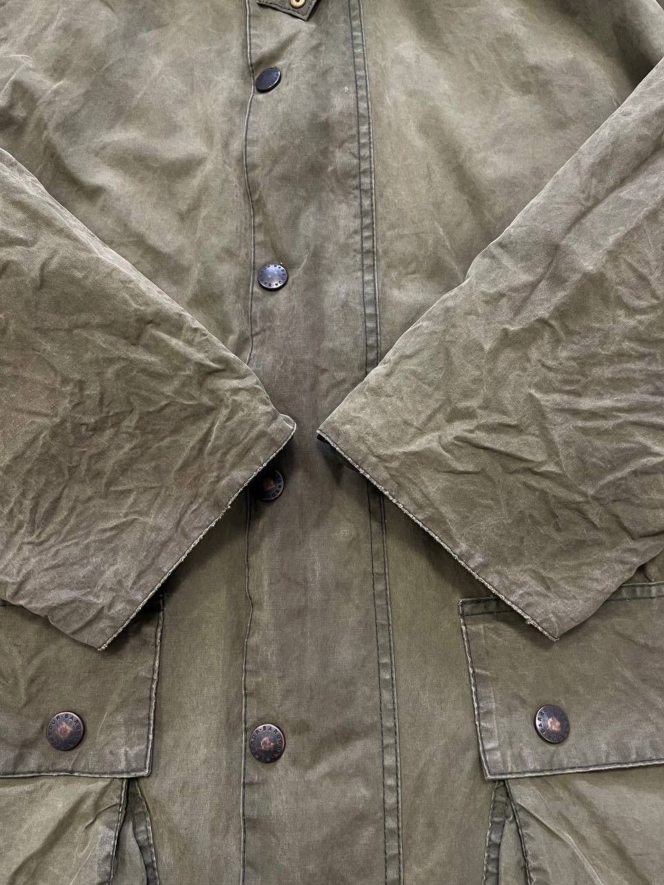 Barbour Vintage Barbour Border Waxed Cotton Jacket Made In England Size US L / EU 52-54 / 3 - 4 Thumbnail