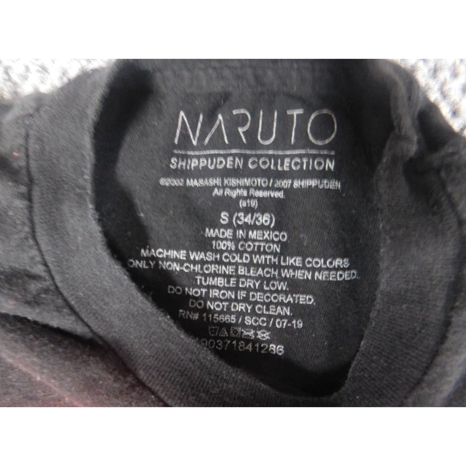 Vintage Naruto Shirt Short Sleeve Regular S Black Crew Neck Cotton Kakashi Graphic Mens Logo T-Shirt Size US S / EU 44-46 / 1 - 7 Thumbnail