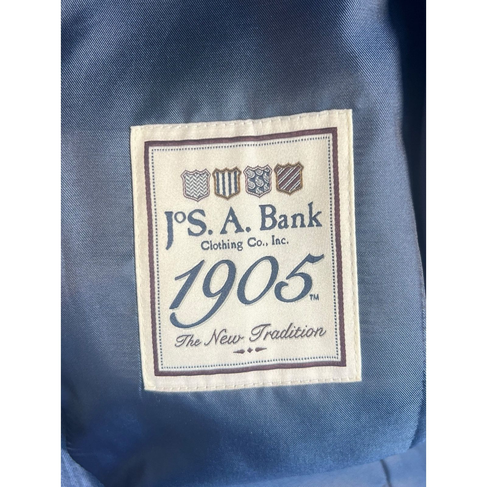 Jos. A. Bank Jos. A. Bank Men’s 39L Navy Blue 2-Piece Suit Size 38R - 5 Thumbnail