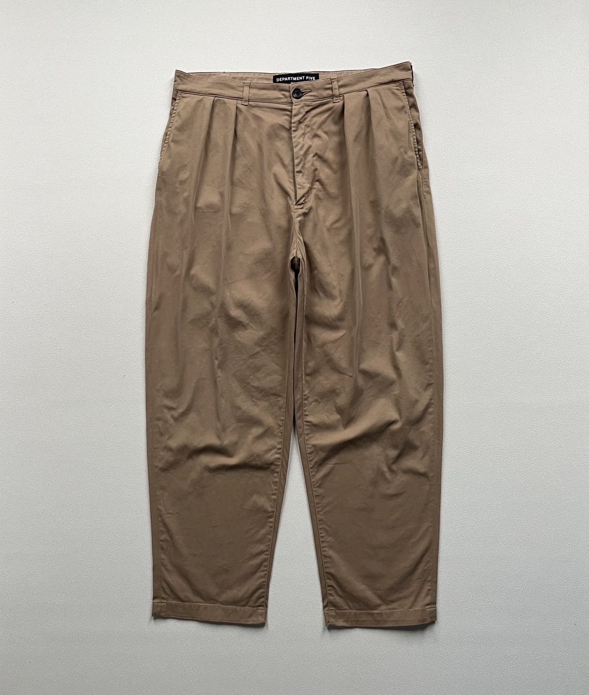 DEPARTMENT5 Department5 Five Two Pleated Wide Pants Beige Size US 33 - 1 Thumbnail