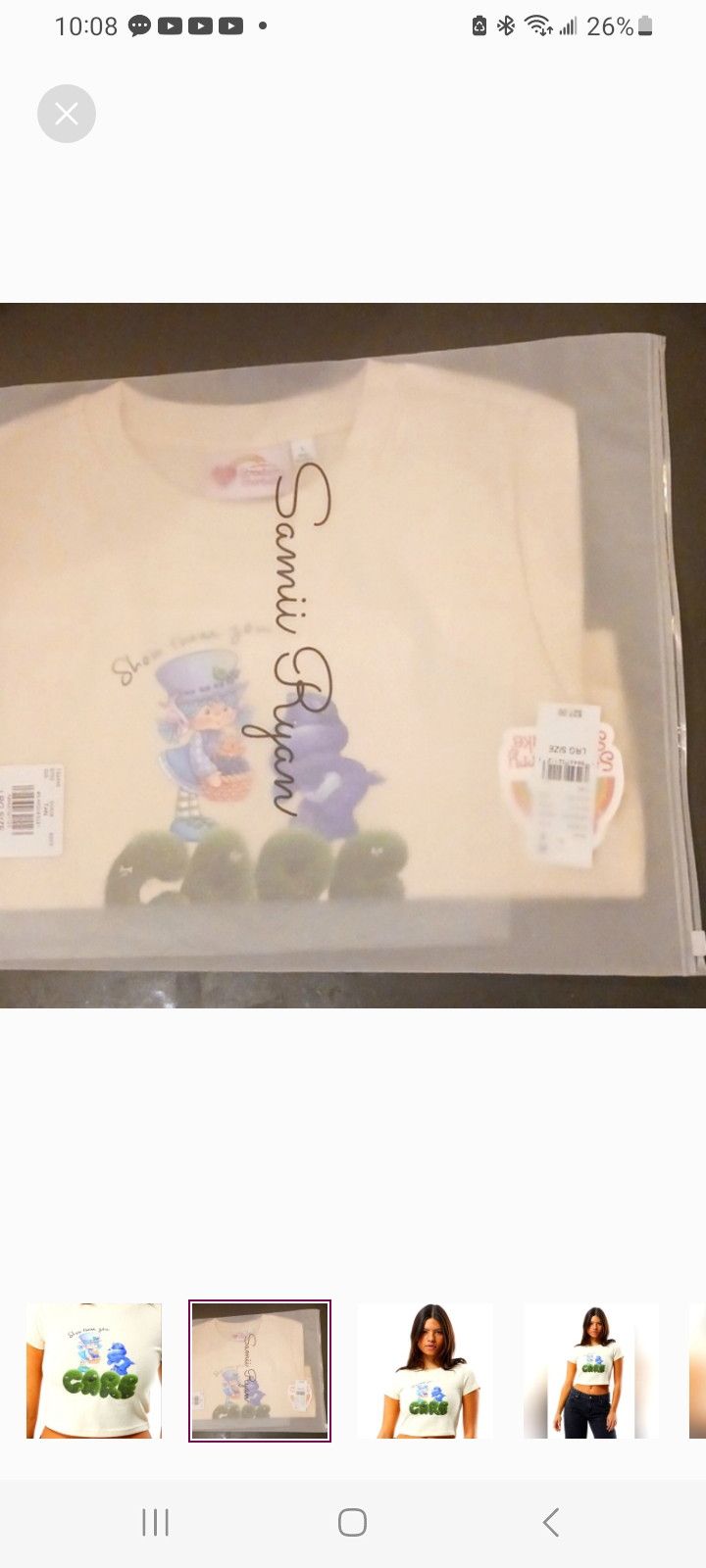 Other Care Bears Show Them You Care T-Shirt Samii Ryanx Strawberry Size M / US 6-8 / IT 42-44 - 2 Thumbnail
