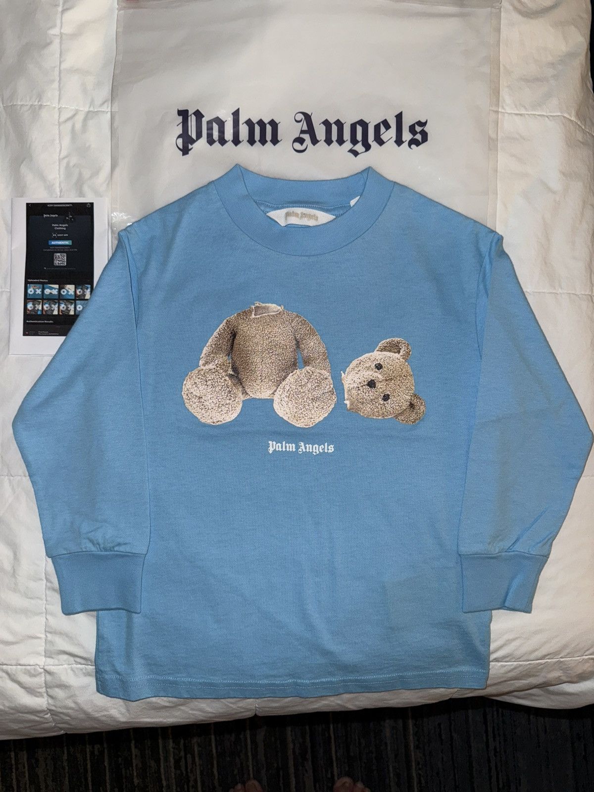 Palm Angels Palm Angels Youth 4 “Broken Teddy Bear” L/S T-Shirt Tee kill Size US XXS / EU 40 - 1 Thumbnail
