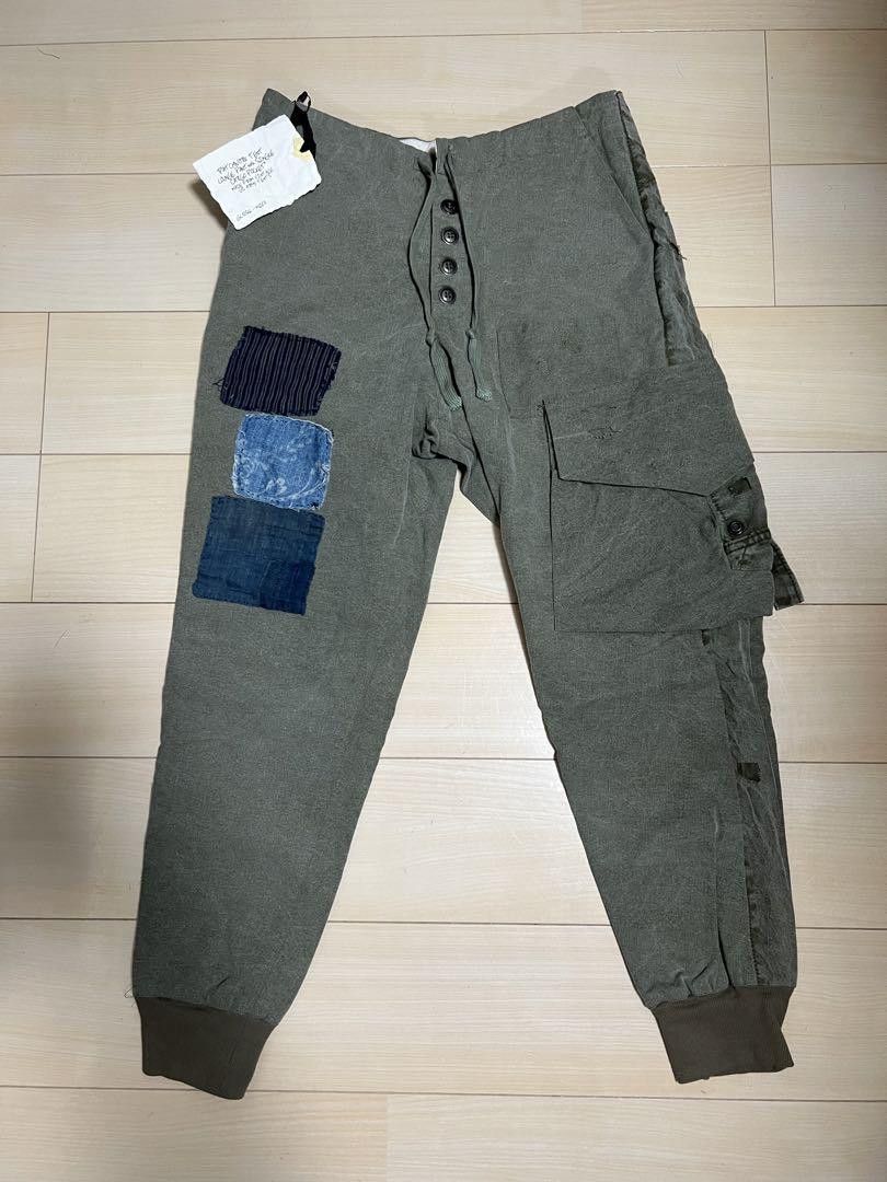 Greg Lauren The patchwork lounge tent cargo pant w/ single cargo pocket Size US 32 / EU 48 - 2 Thumbnail