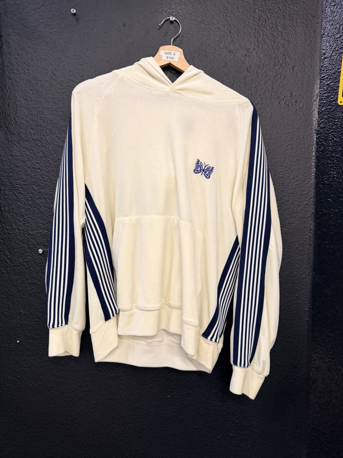 Needles Needles striped sleeve hoodie Size US S / EU 44-46 / 1 - 1 Thumbnail