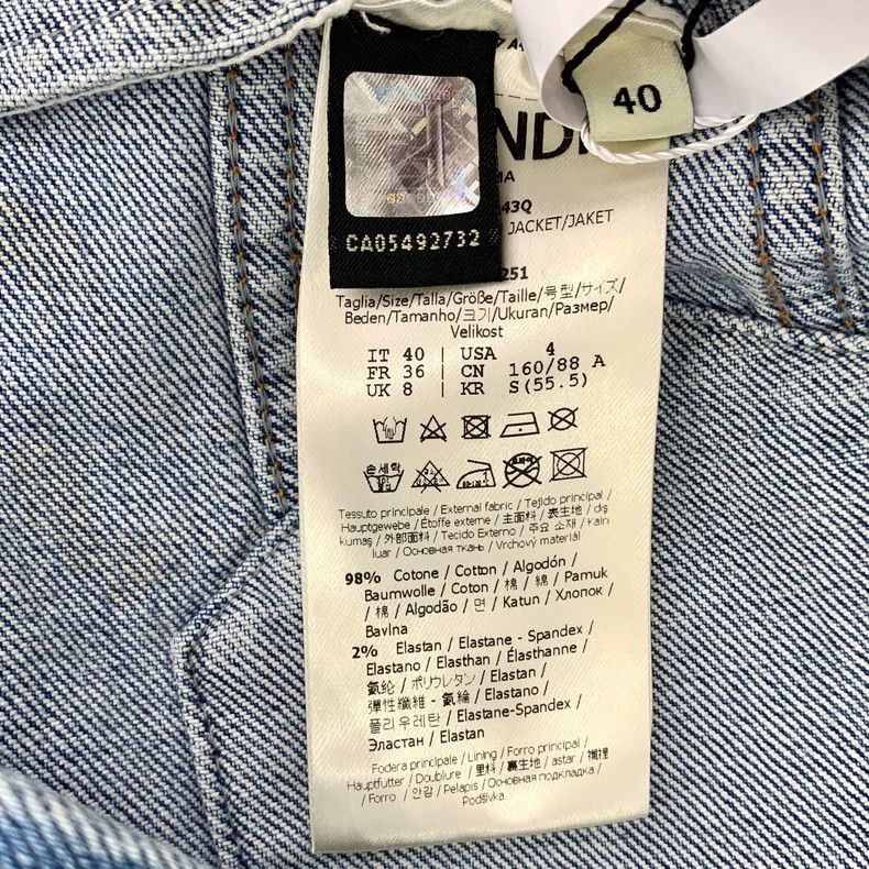 Fendi Fendi Blue Denim Jacket with Embroidery Size US M / EU 48-50 / 2 - 8 Thumbnail