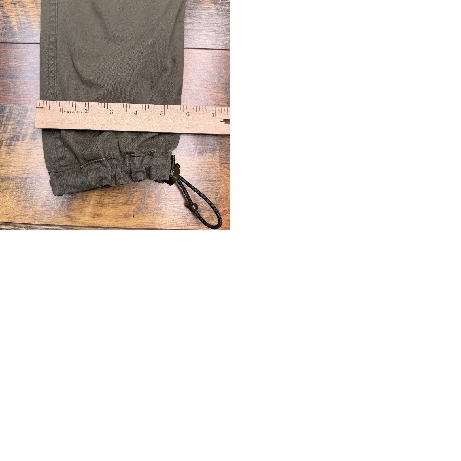 Abercrombie & Fitch Slim Straight Pants Mens 30x30 Green Mid Rise Zip Pockets
