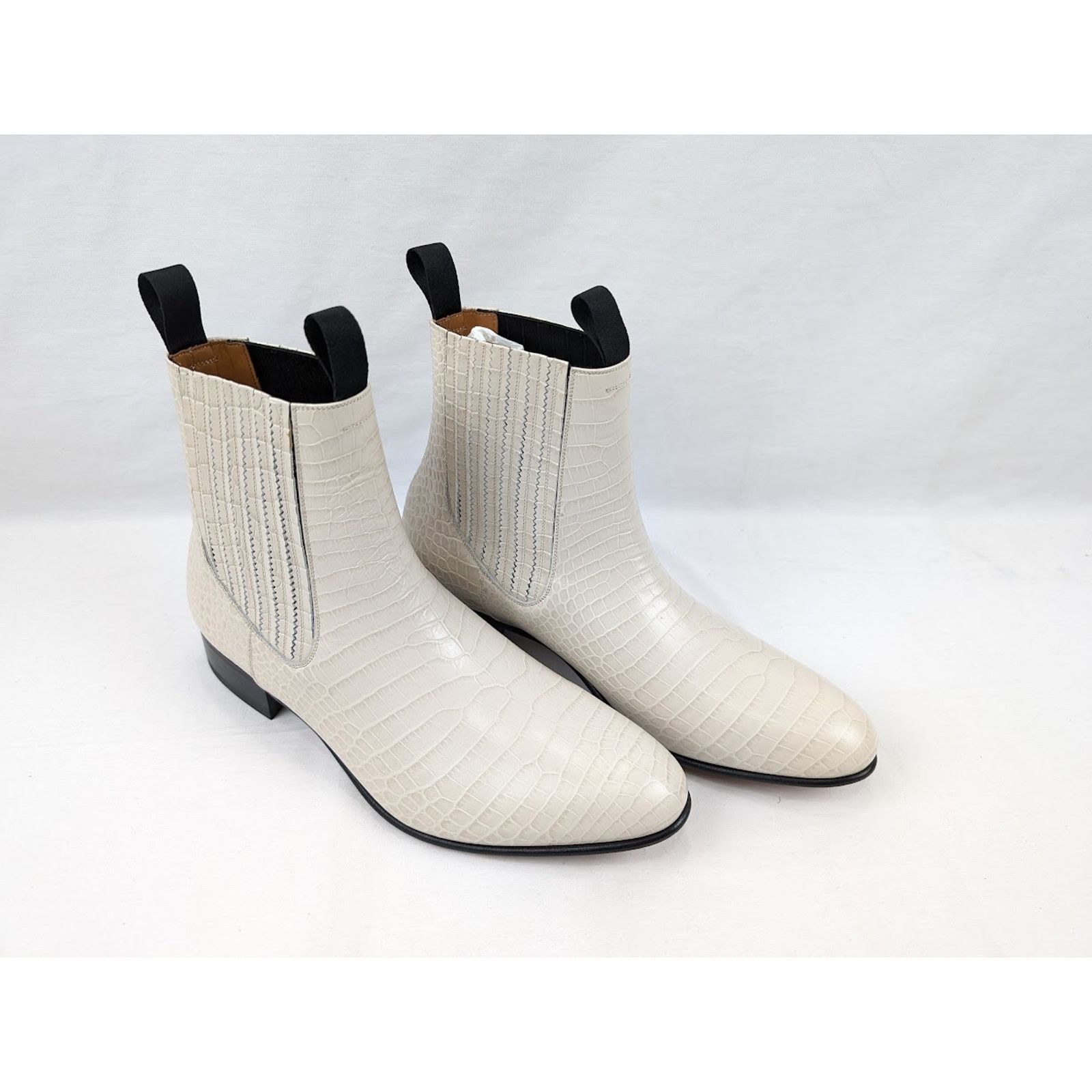 Tom Ford o1rshd1 Alligator-embossed Leather Boots in Ivory Size US 13 / EU 46 - 11 Thumbnail