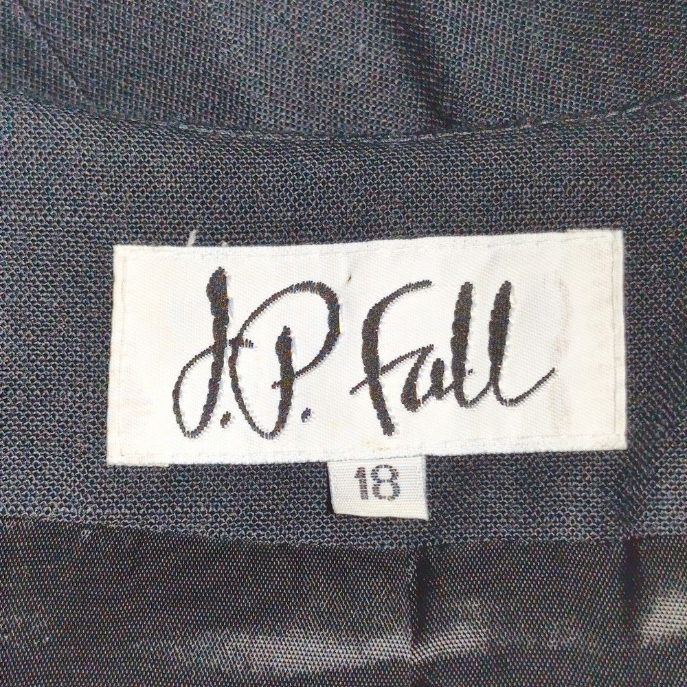 Other Vintage J.P. Fall 18 Black Military Style Jacket Skirt Suit Size XXL / US 16-18 / IT 52-54 - 9 Thumbnail