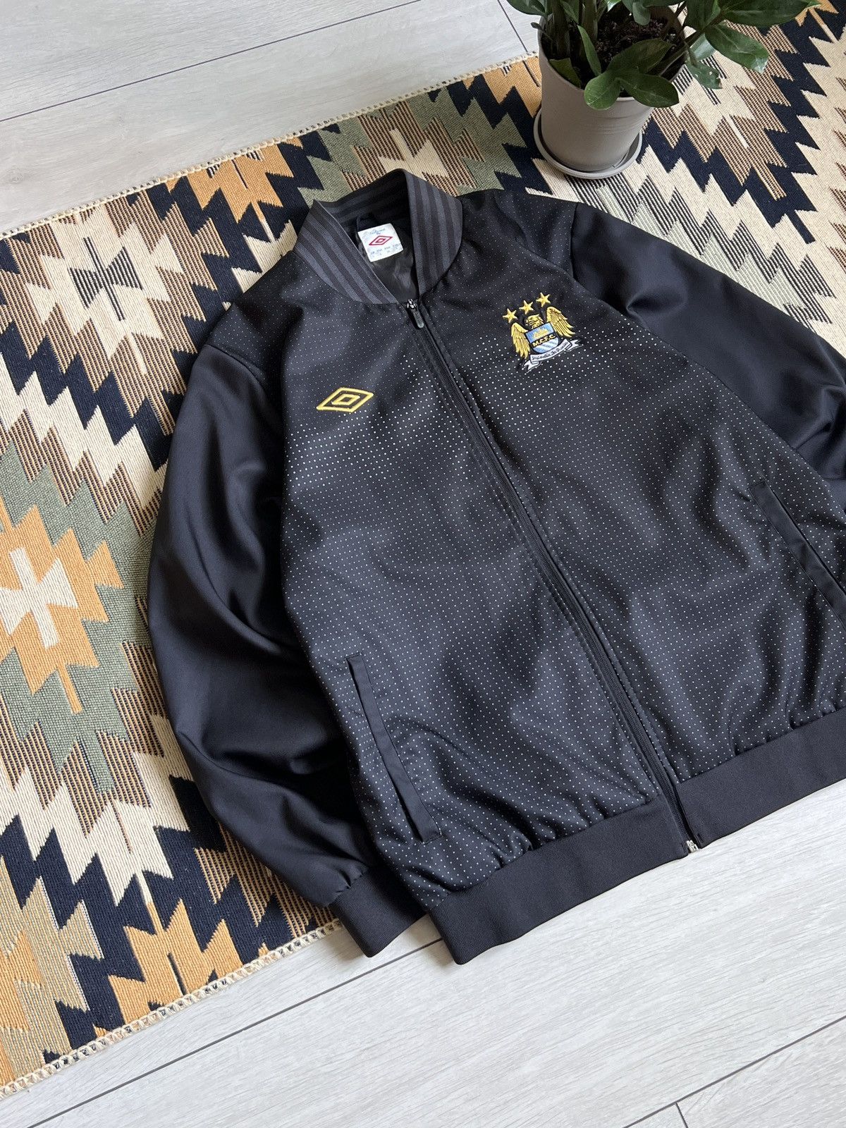Umbro × Vintage Vintage Umbro Manchester City Soccer Bomber Jacket Size US L / EU 52-54 / 3 - 3 Thumbnail