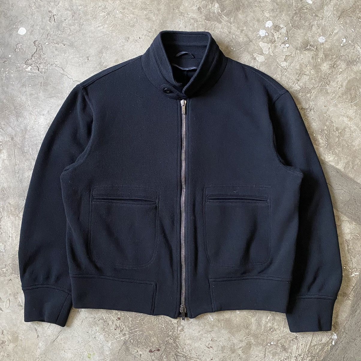 Giorgio Armani Wool Cropped Bomber Jacket