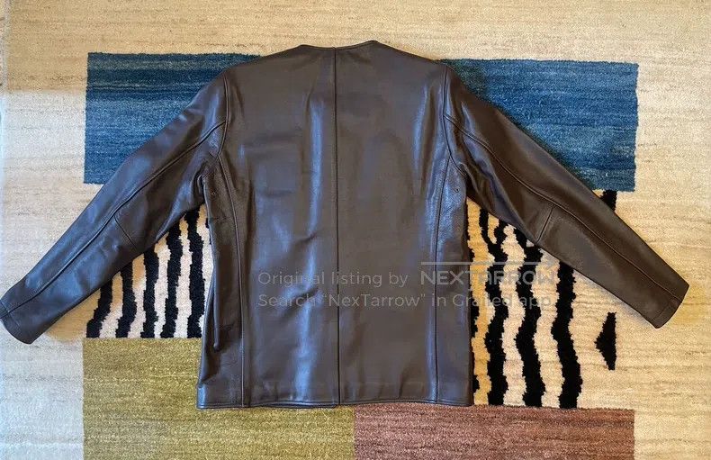 Neighborhood Neighborhood Caramel Cowhide Leather Jacket Size US L / EU 52-54 / 3 - 4 Thumbnail