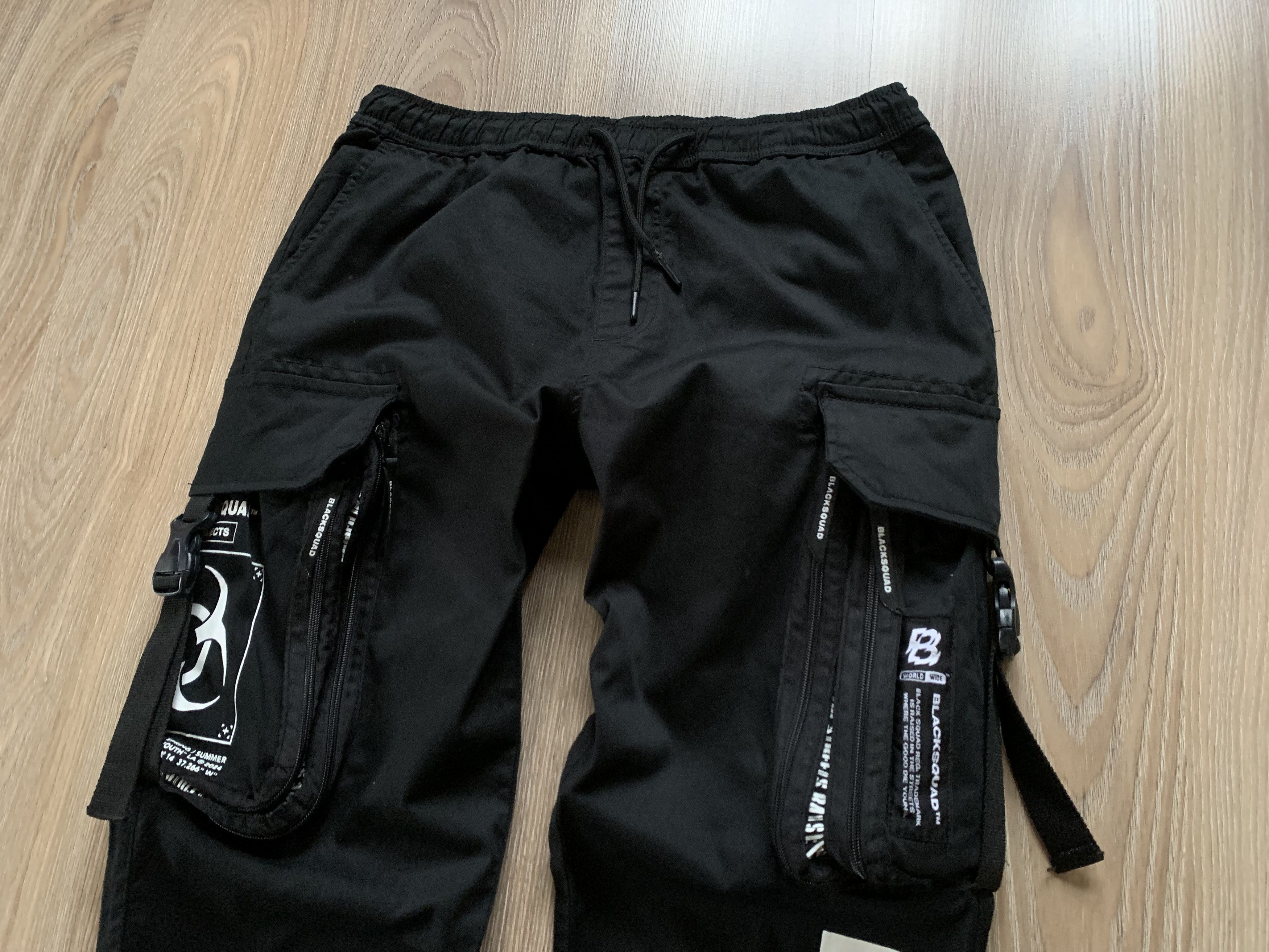 Other Black Squad Multi Pocket Black Pants Size US 30 / EU 46 - 4 Thumbnail