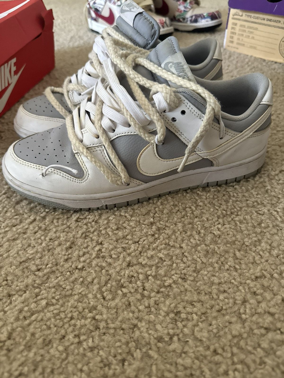Nike Nike Dunk Low Neutral Grey 2022 Custom Size US 9 / EU 42 - 2 Thumbnail
