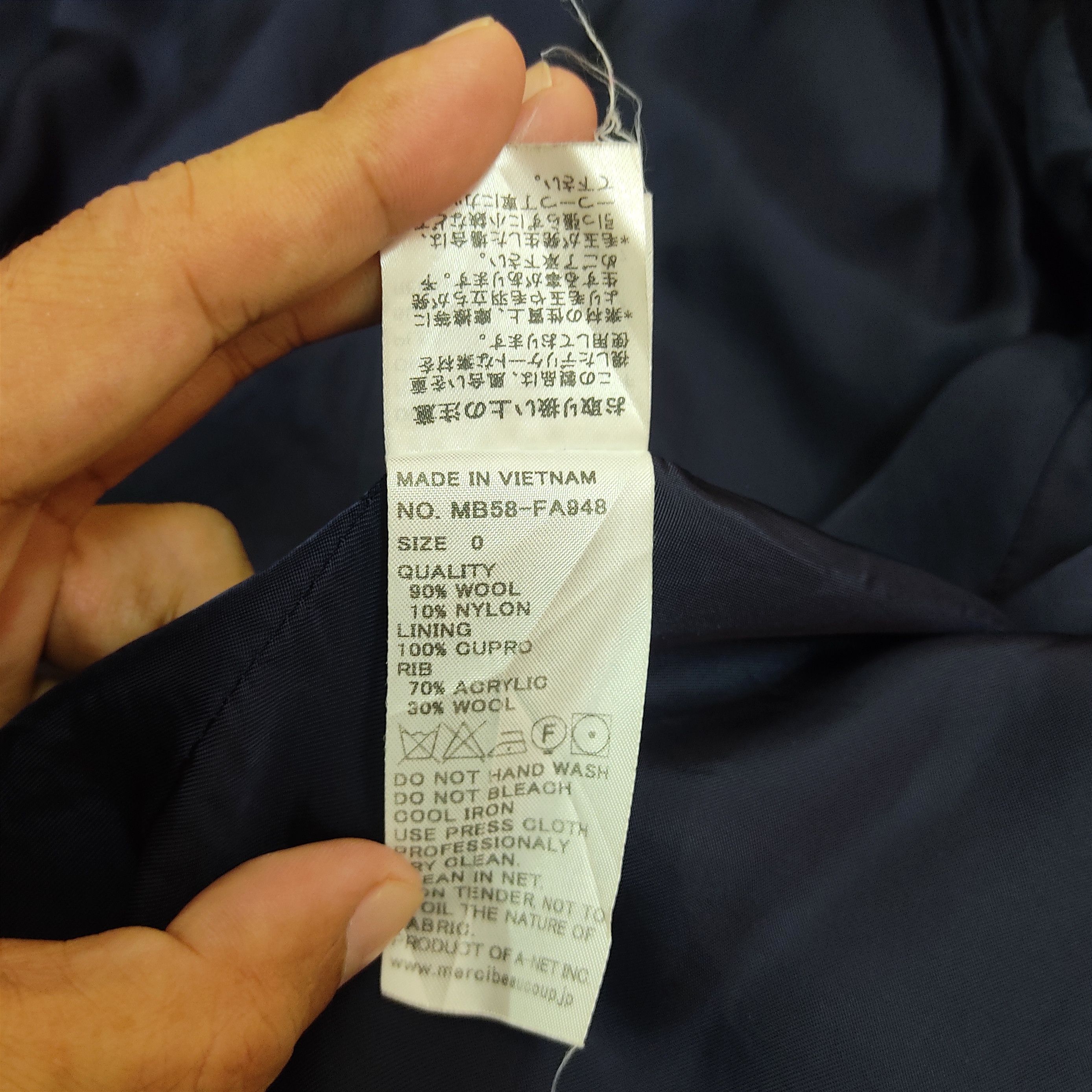 Issey Miyake MERCIBEAUCOUP by Issey Miyake Double Breasted Wool Jacket Size M / US 6-8 / IT 42-44 - 10 Thumbnail
